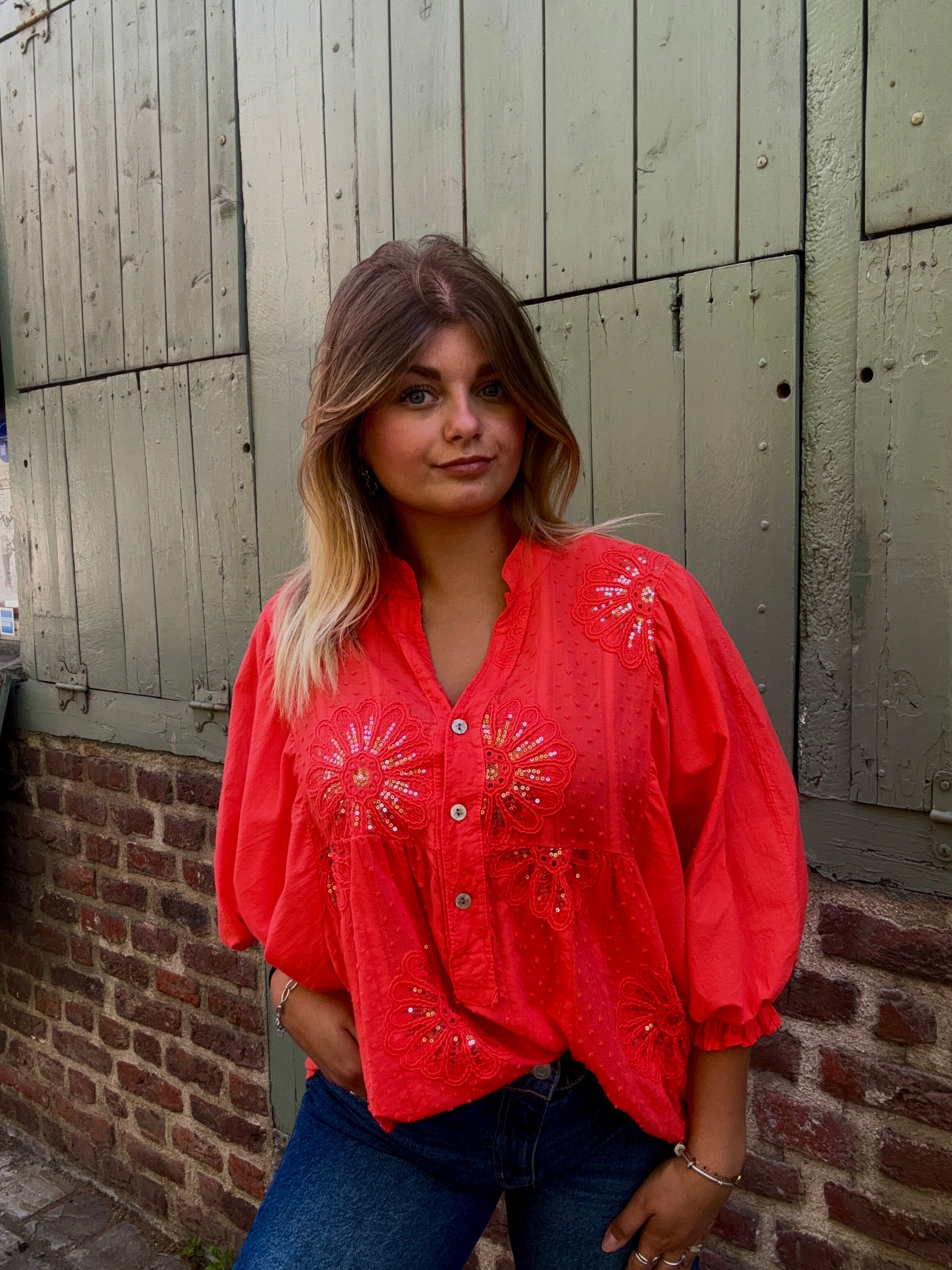 Blouse orange