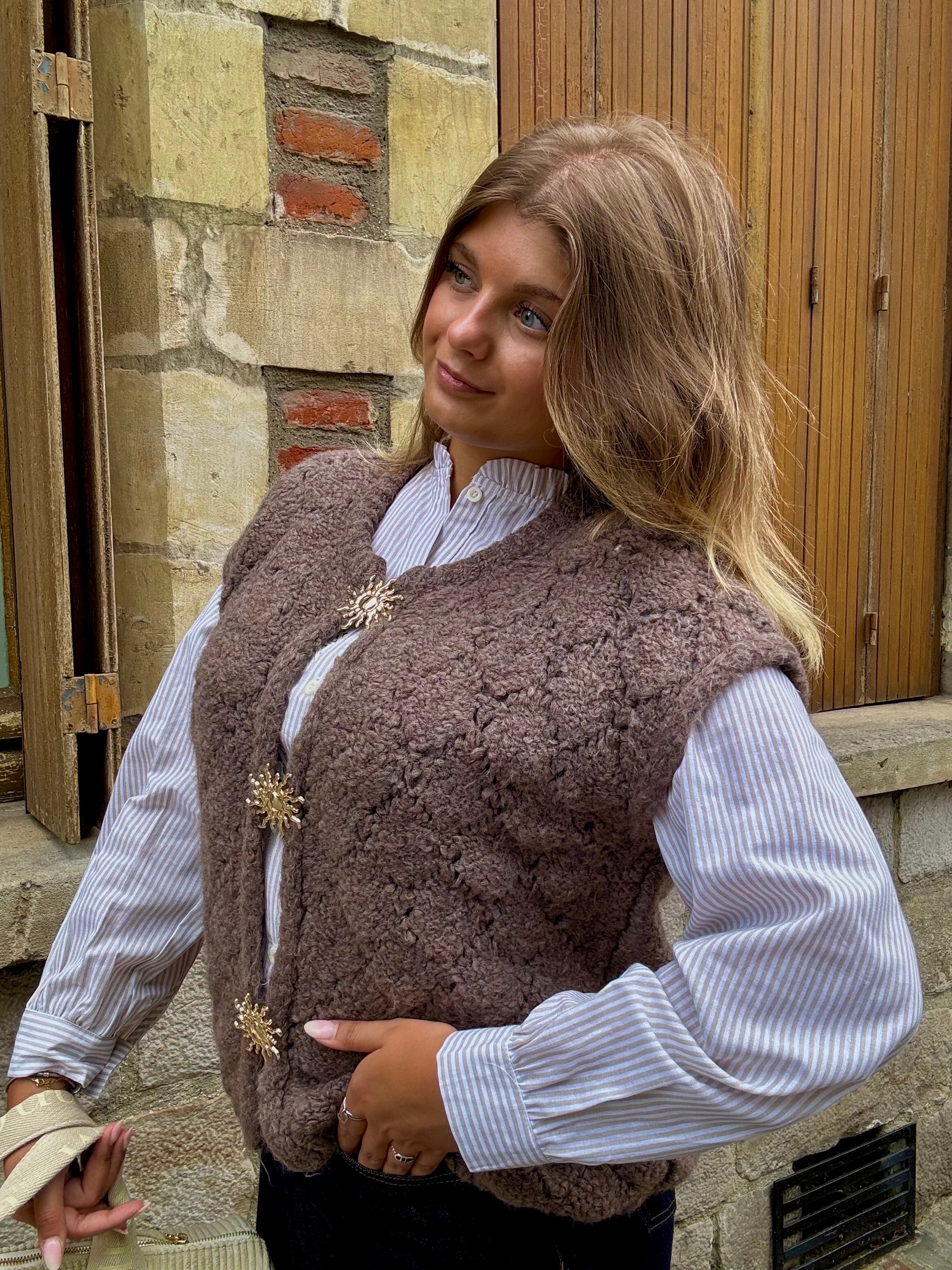 Gilet marron Formidable