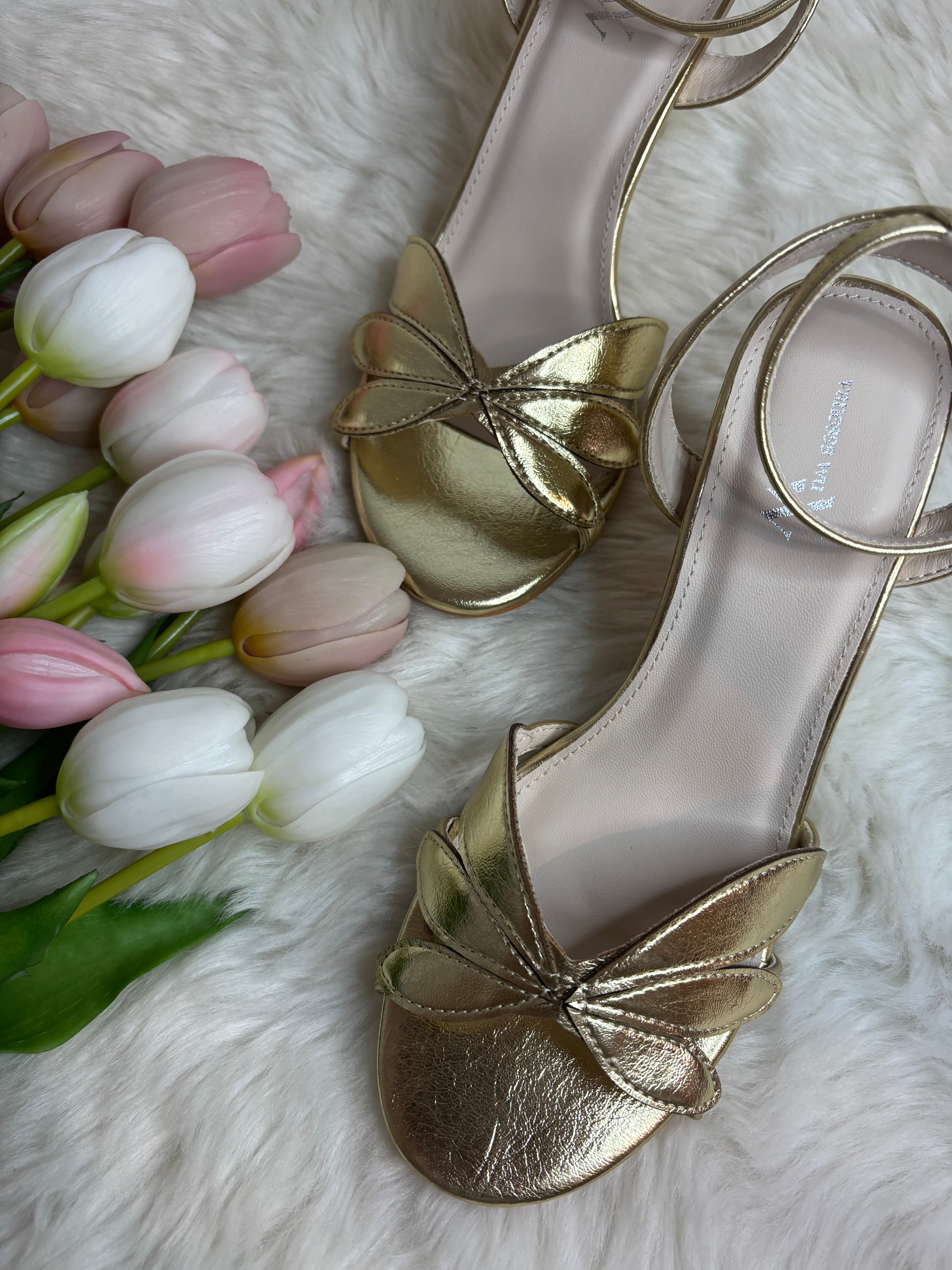 Sandales à talon Aveline Or