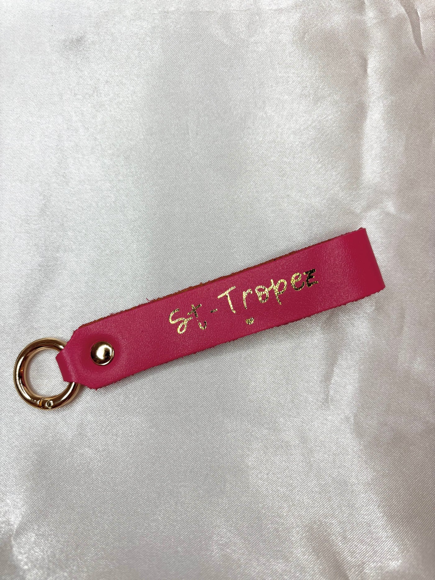 Porte clé St Tropez fuschia