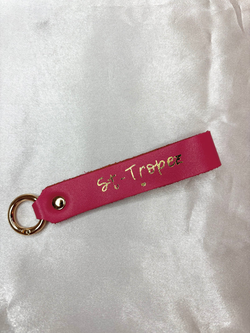 Porte clé St Tropez fuschia