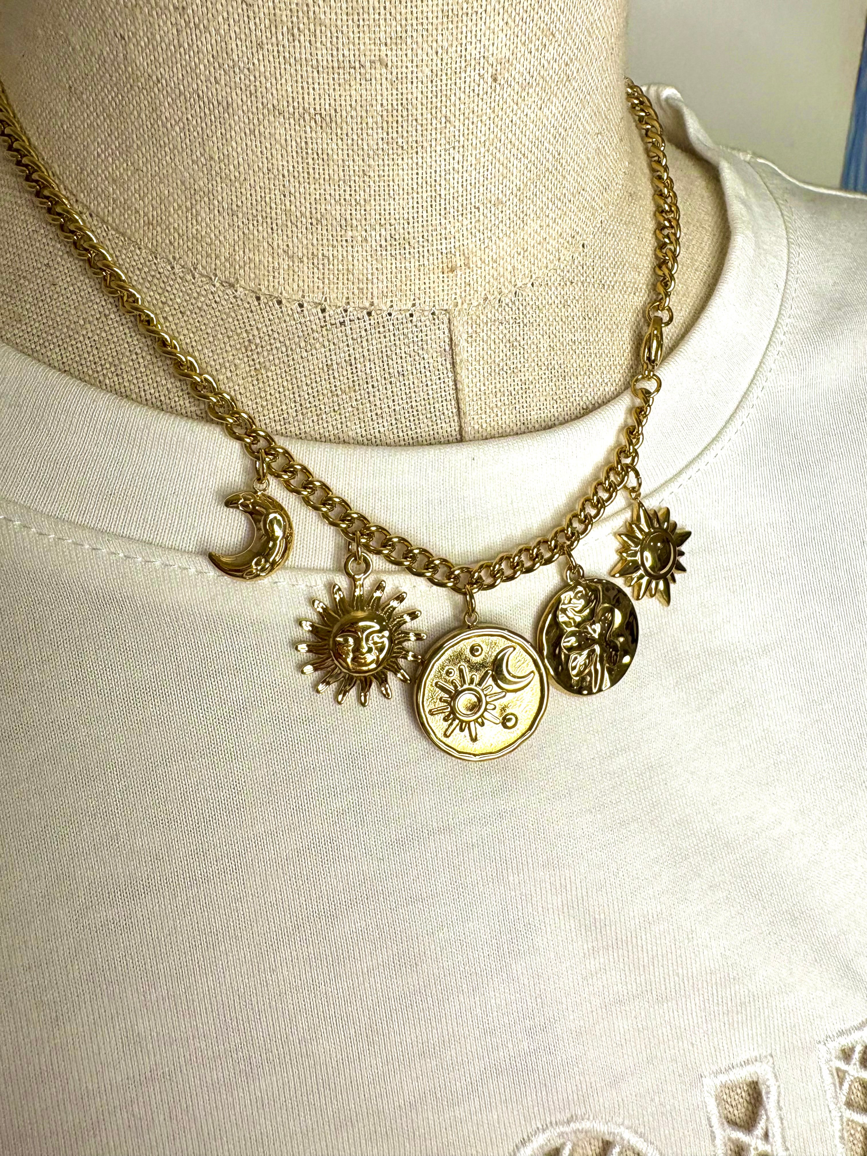 Collier lune&soleil