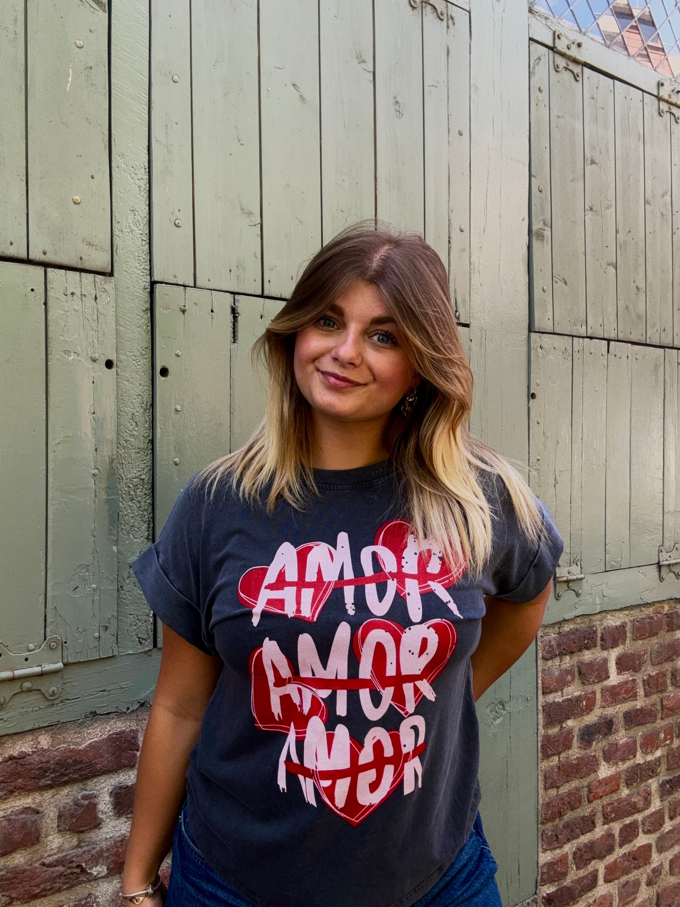 T-shirt amor gris