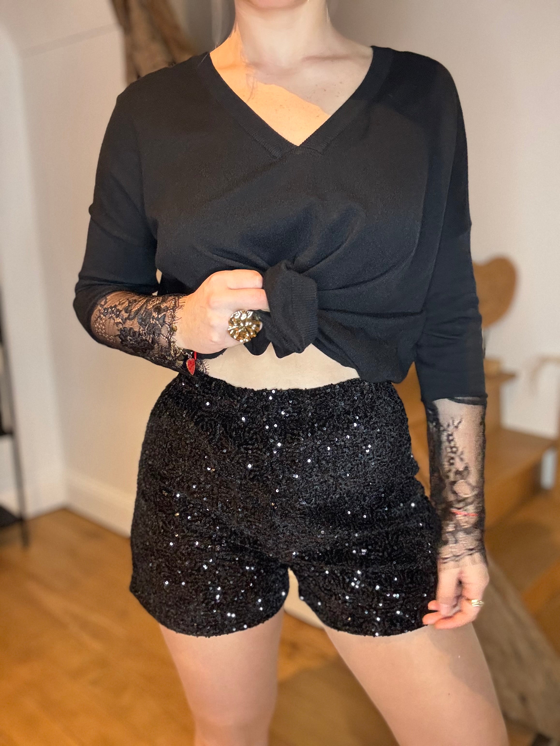 Short à sequins