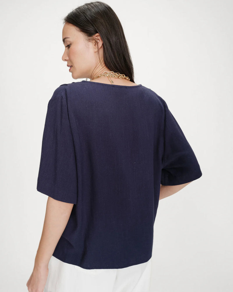 T-shirt bleu Violon