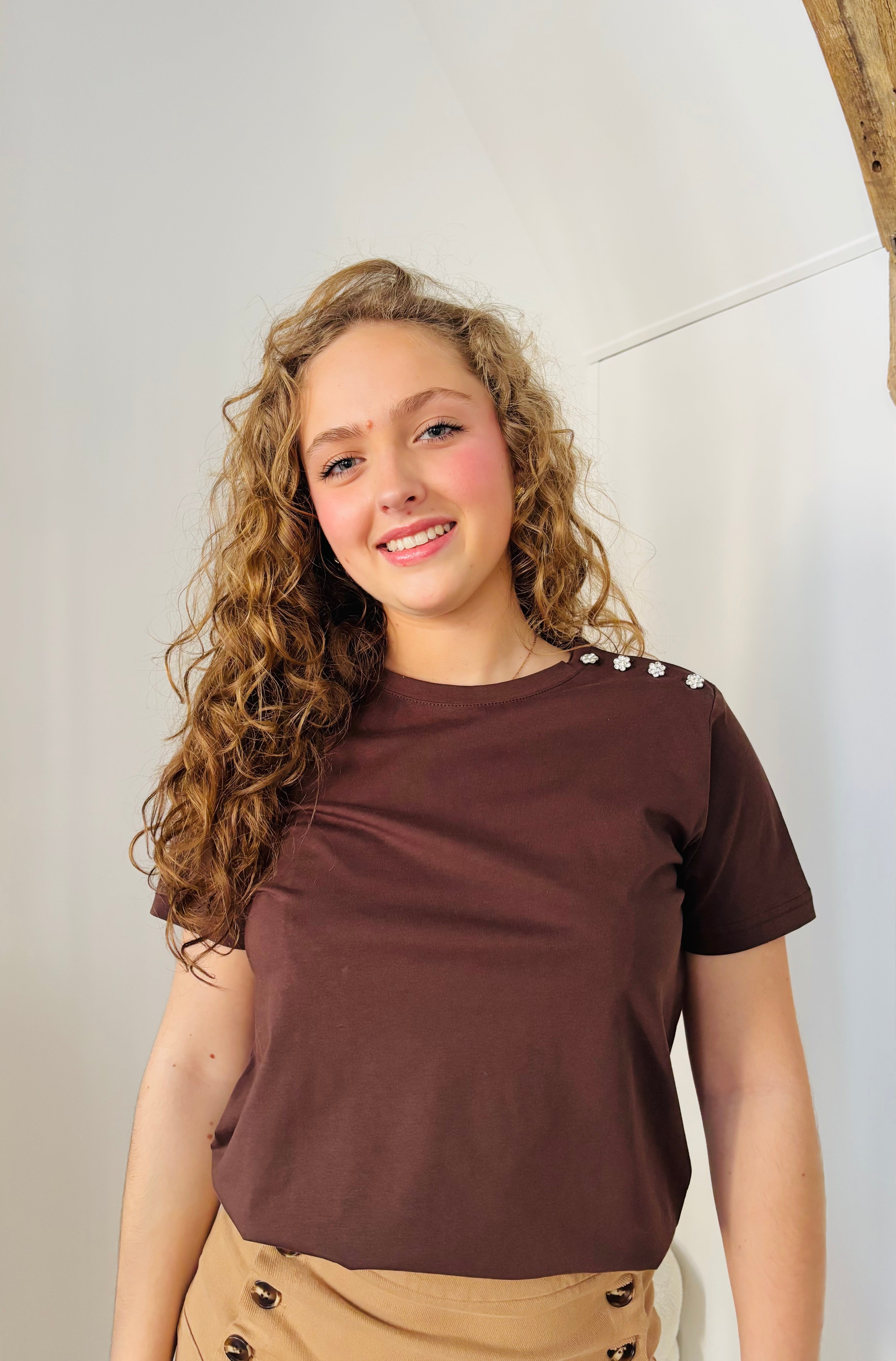 T-shirt chocolat subtil