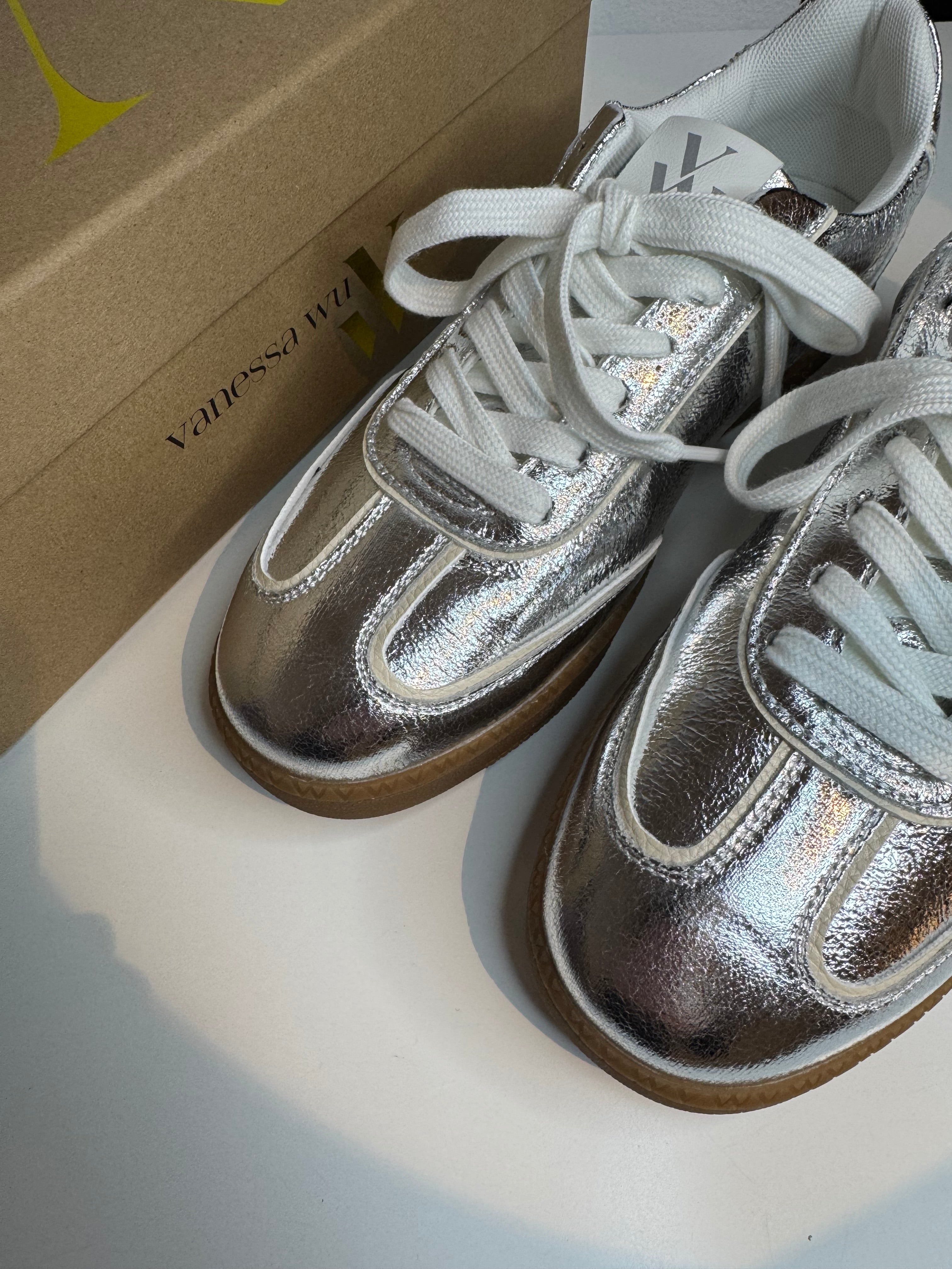 Baskets argentées SARAH Vanessa Wu