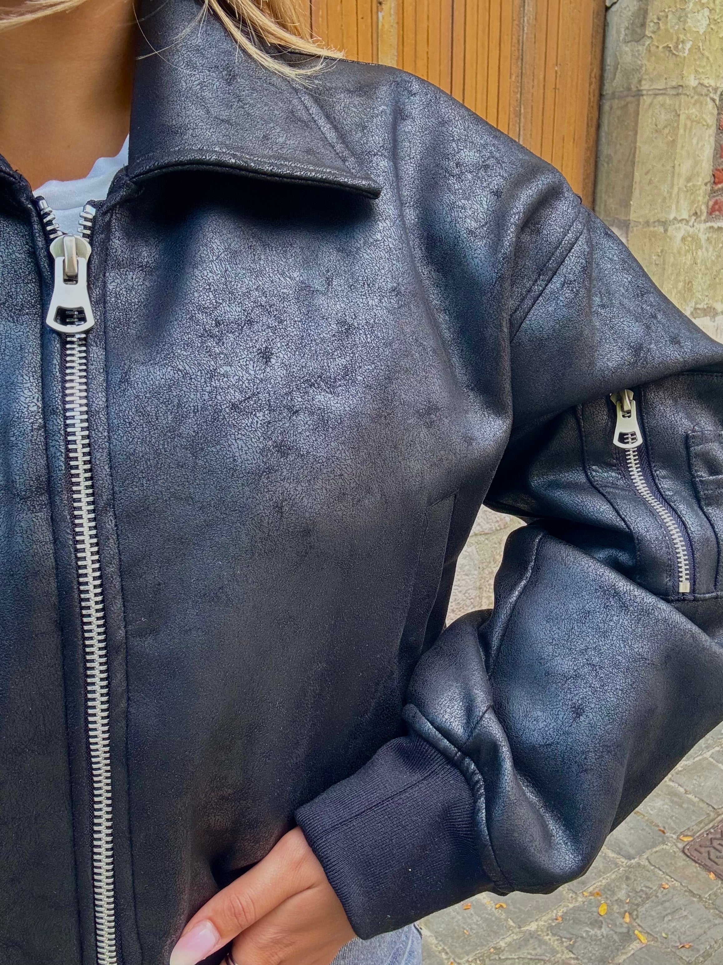Bombers Noir Éclatant