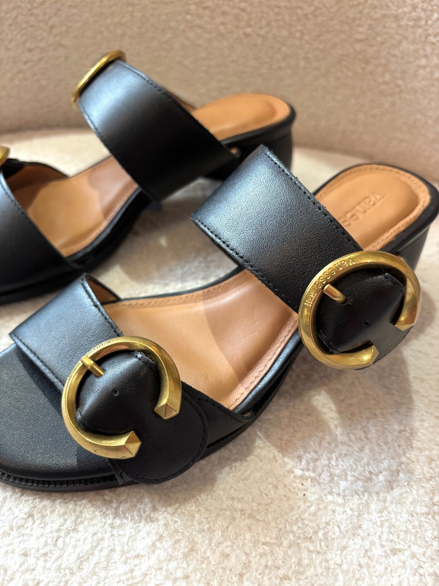 Mules Noires Luna
