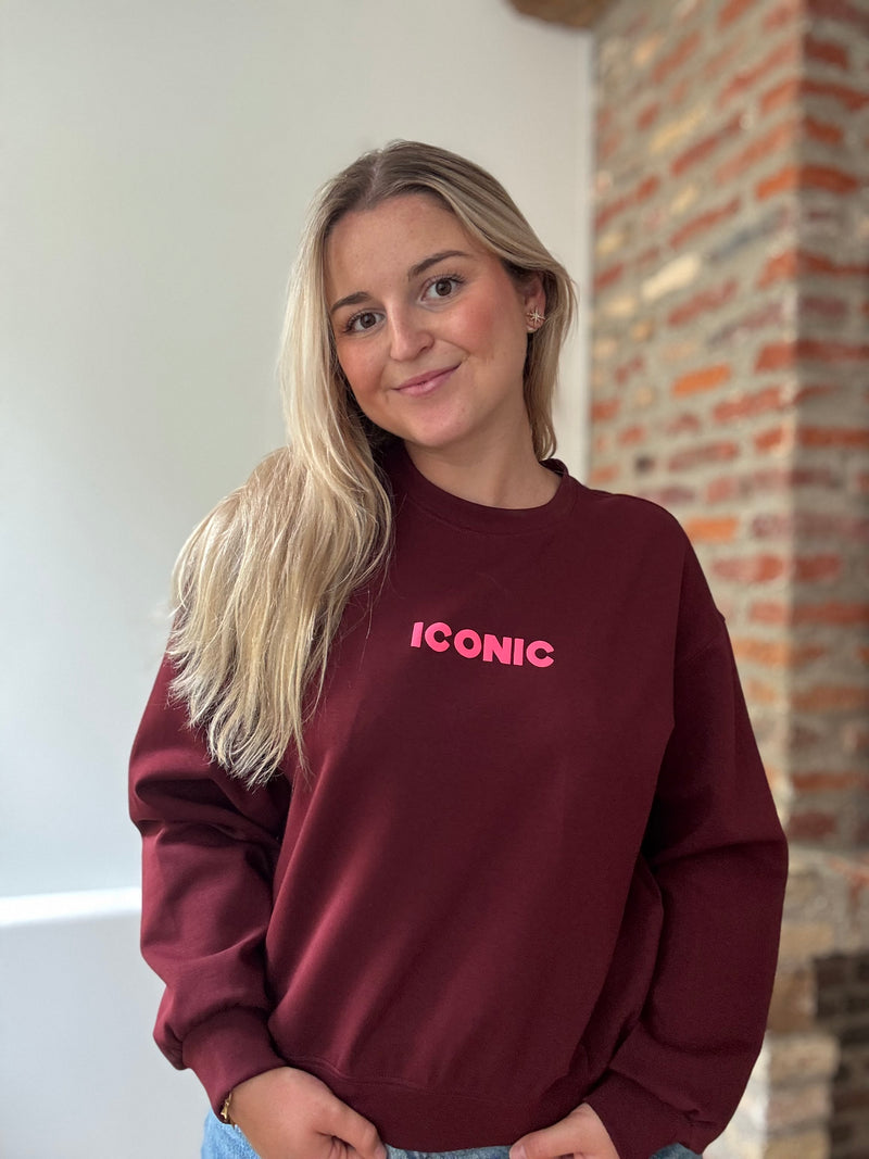 Sweat ICONIC Bordeaux
