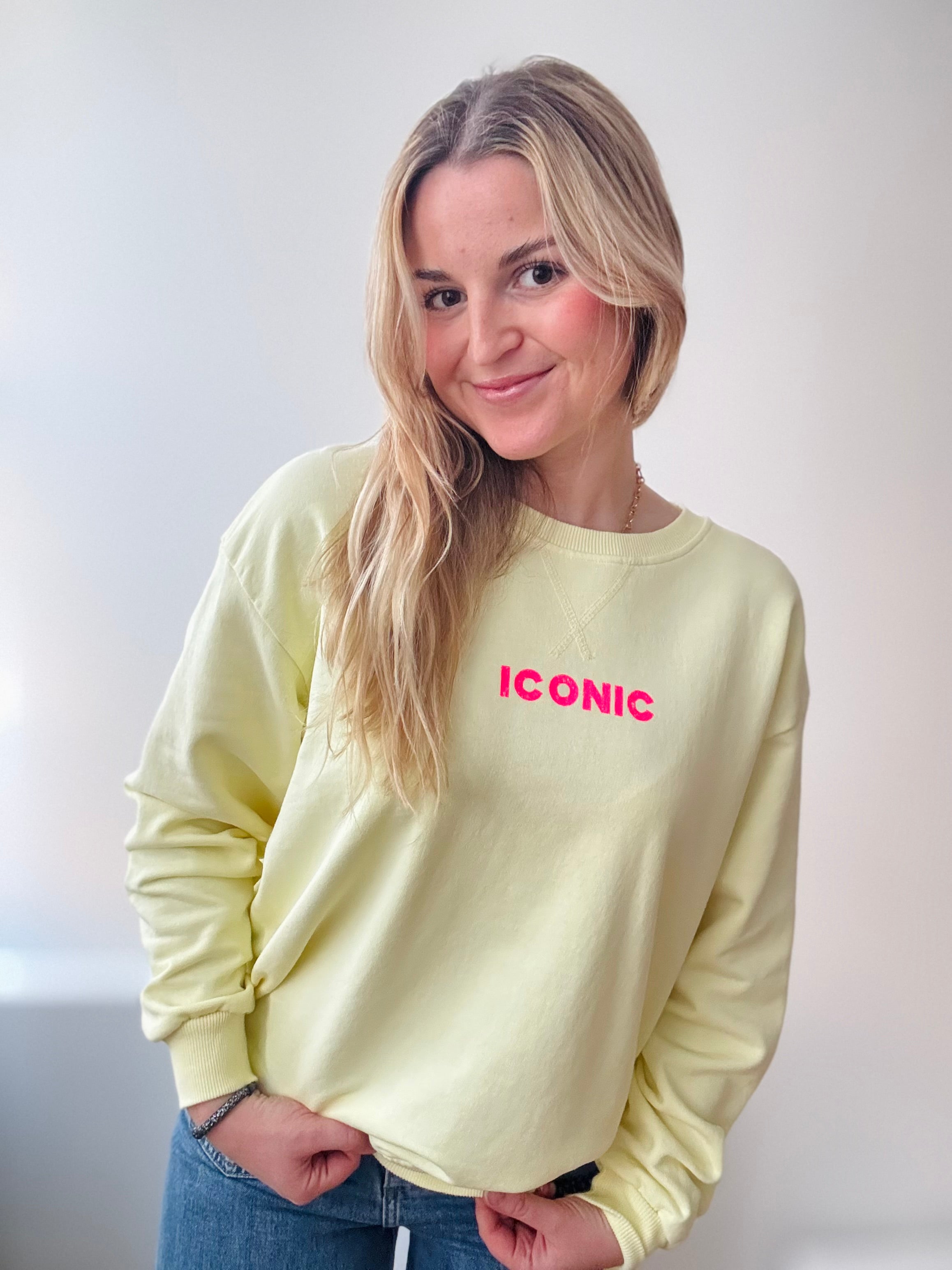 Sweat jaune ICONIC