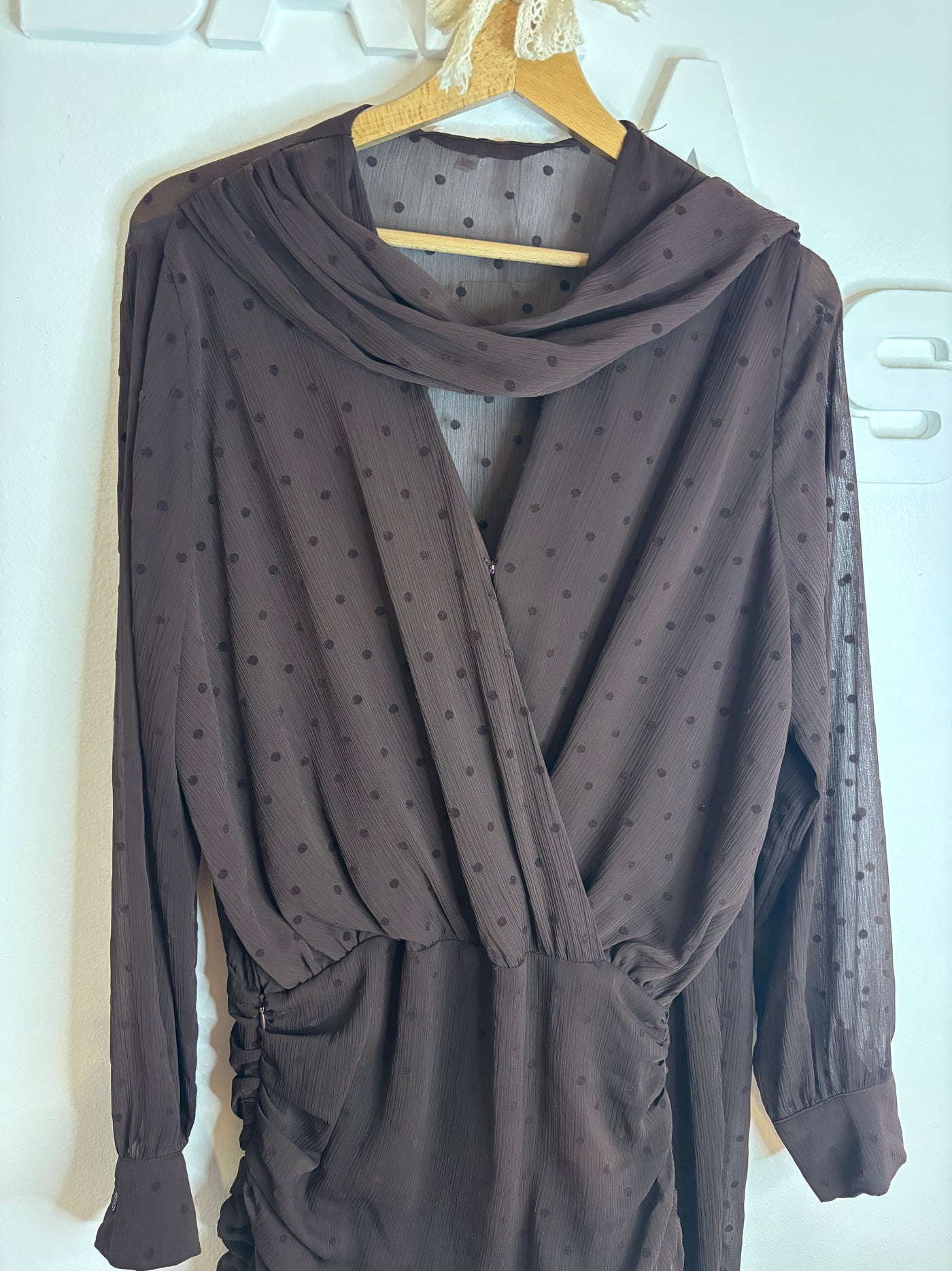 Robe chocolat Élégante