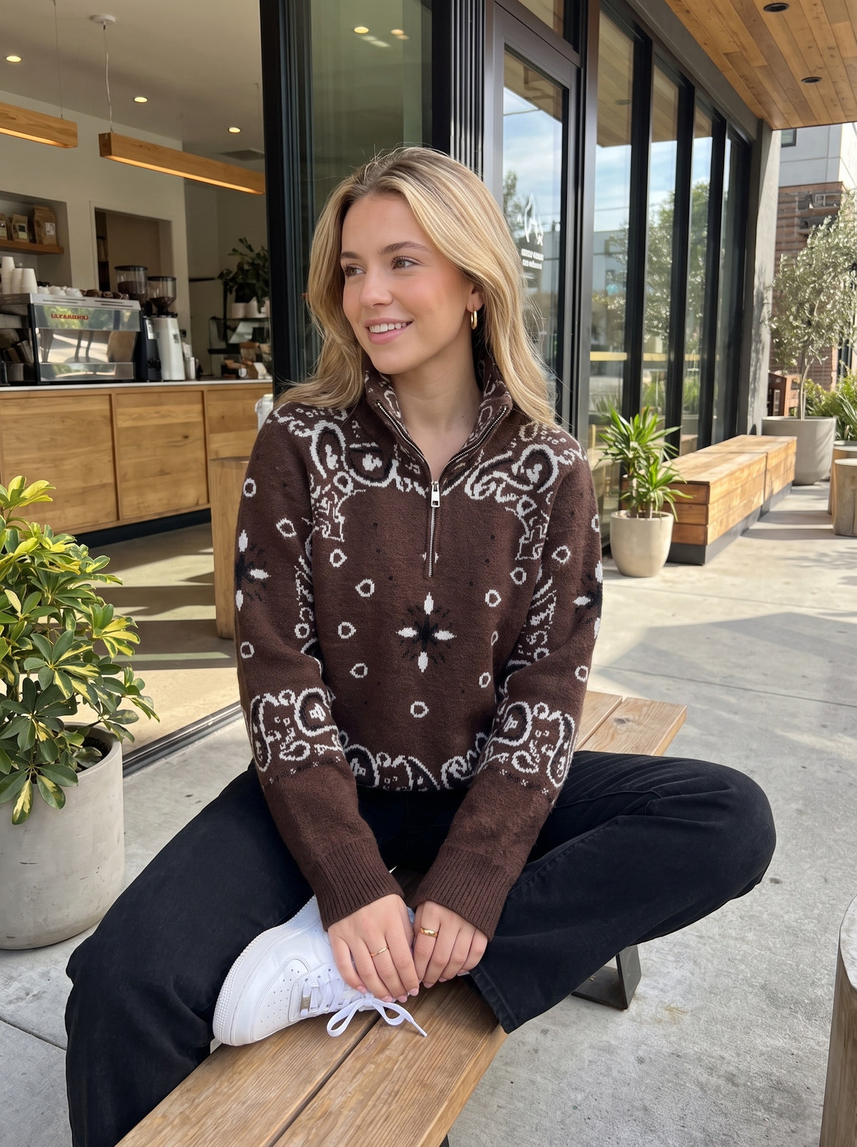 Pull BANDANA chocolat