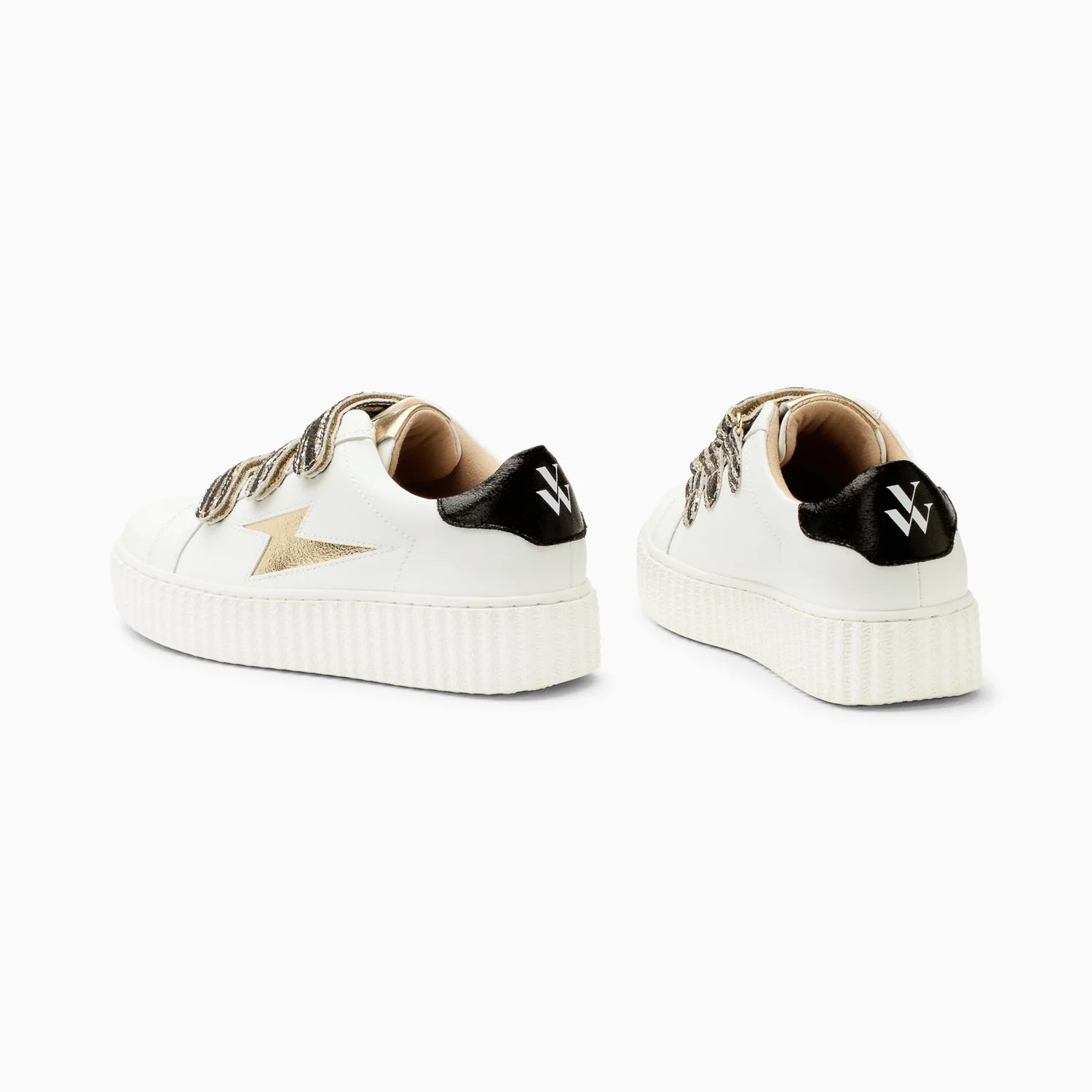 Baskets Blanches et Or Dorianne Vanessa WU