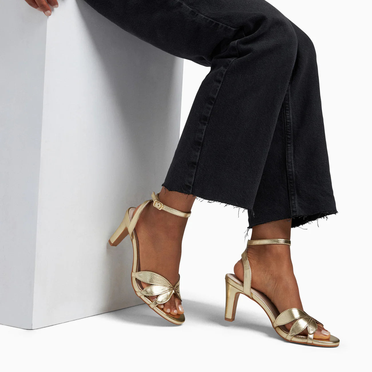 Sandales à talon Aveline Or