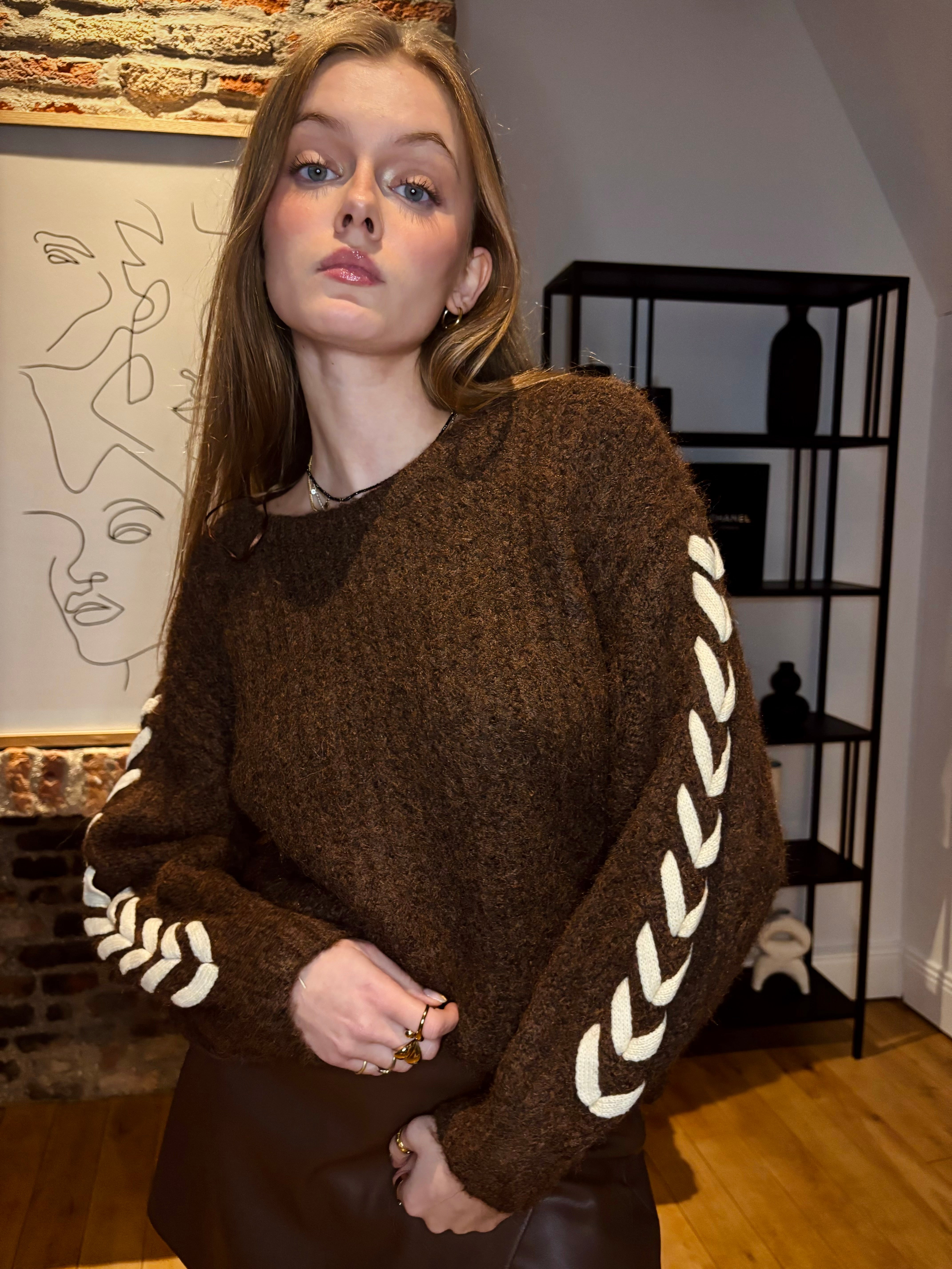 PULL HELENE CHOCOLAT