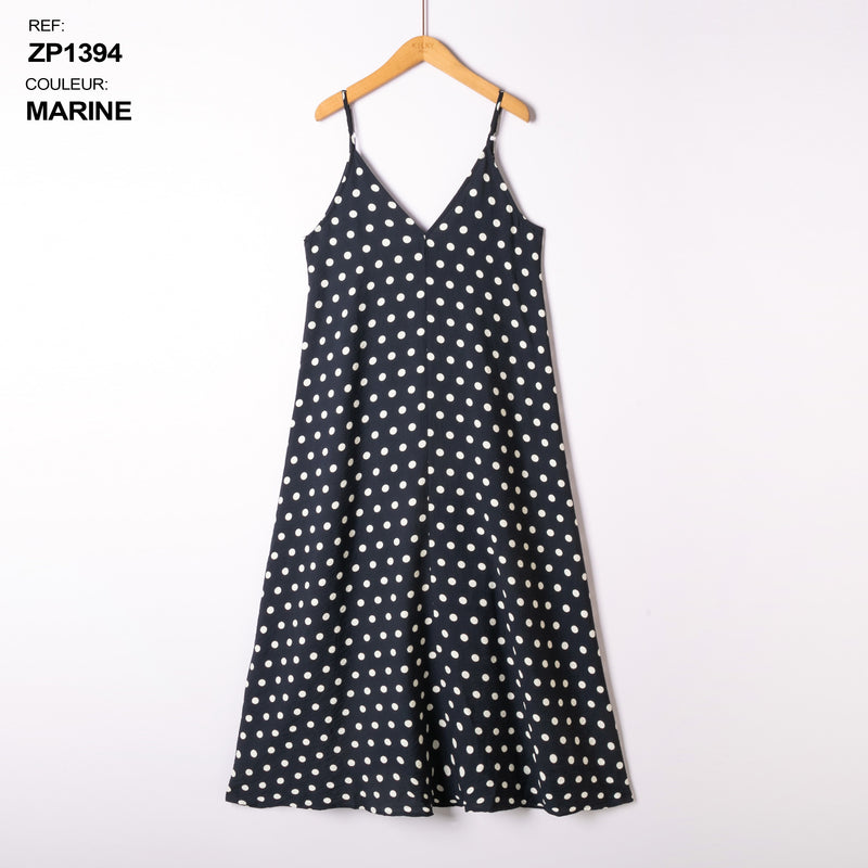 Robe bleue marine confortable