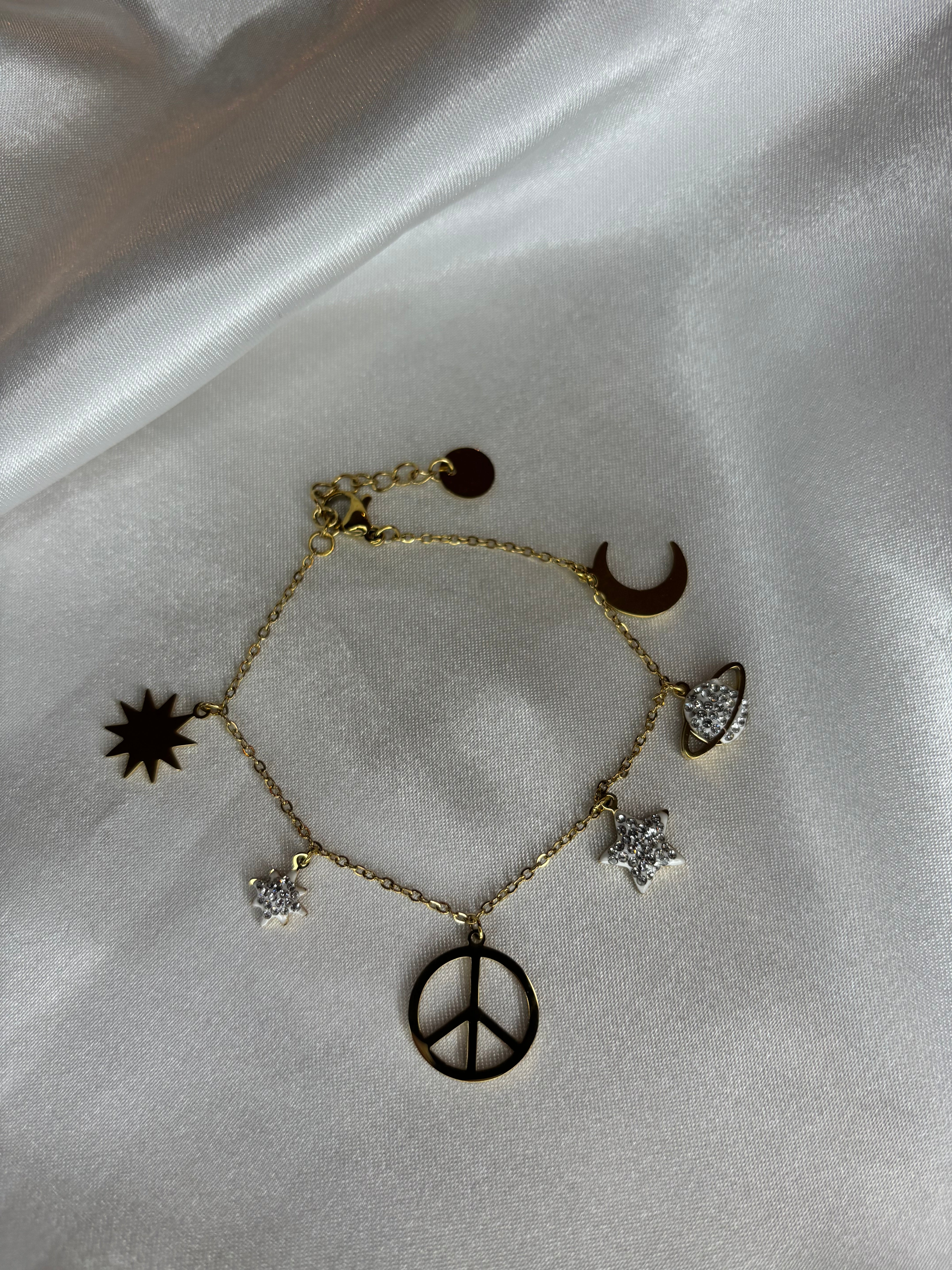 Bracelet peace & love