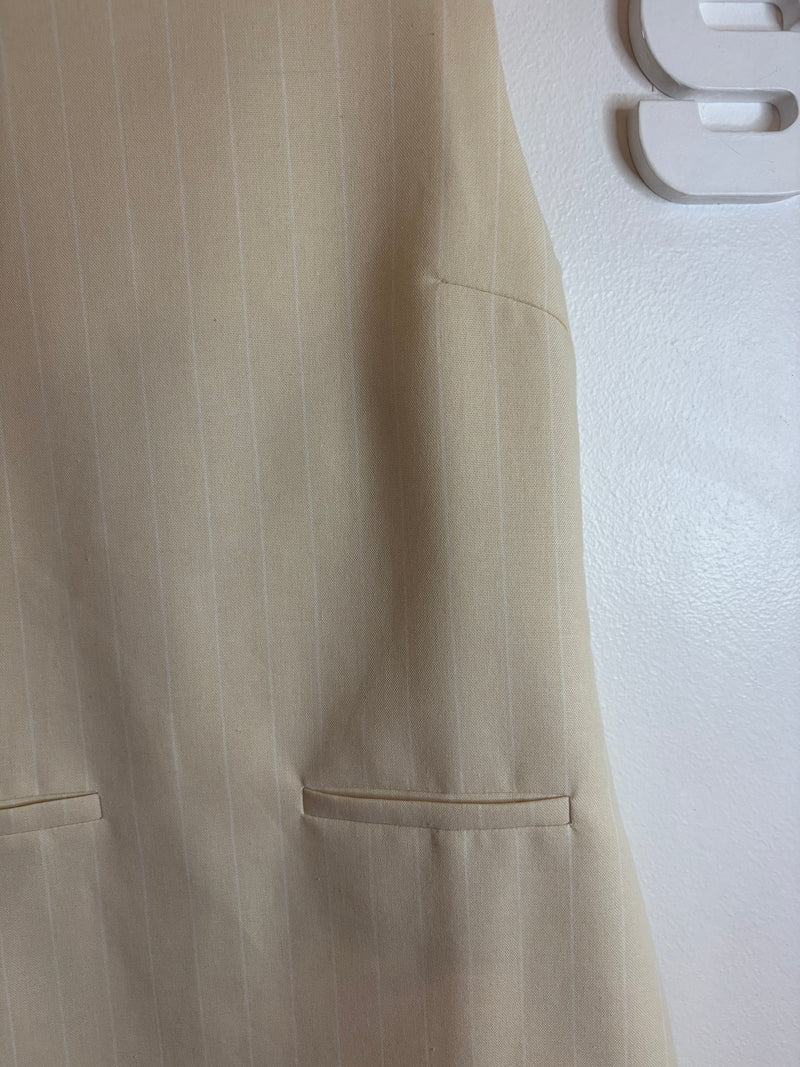 Robe courte rayée vanille VEA