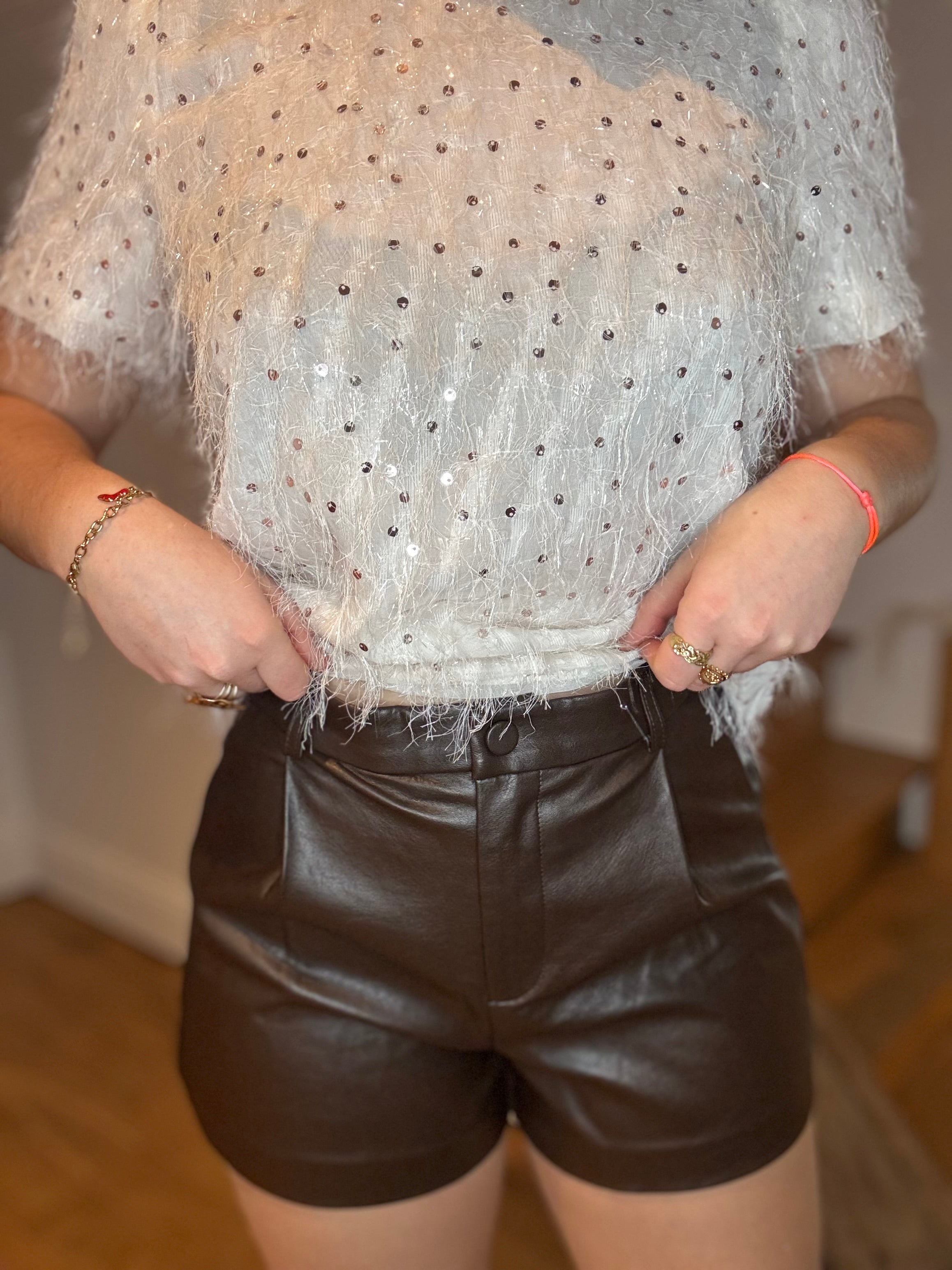 Short simili cuir Travis