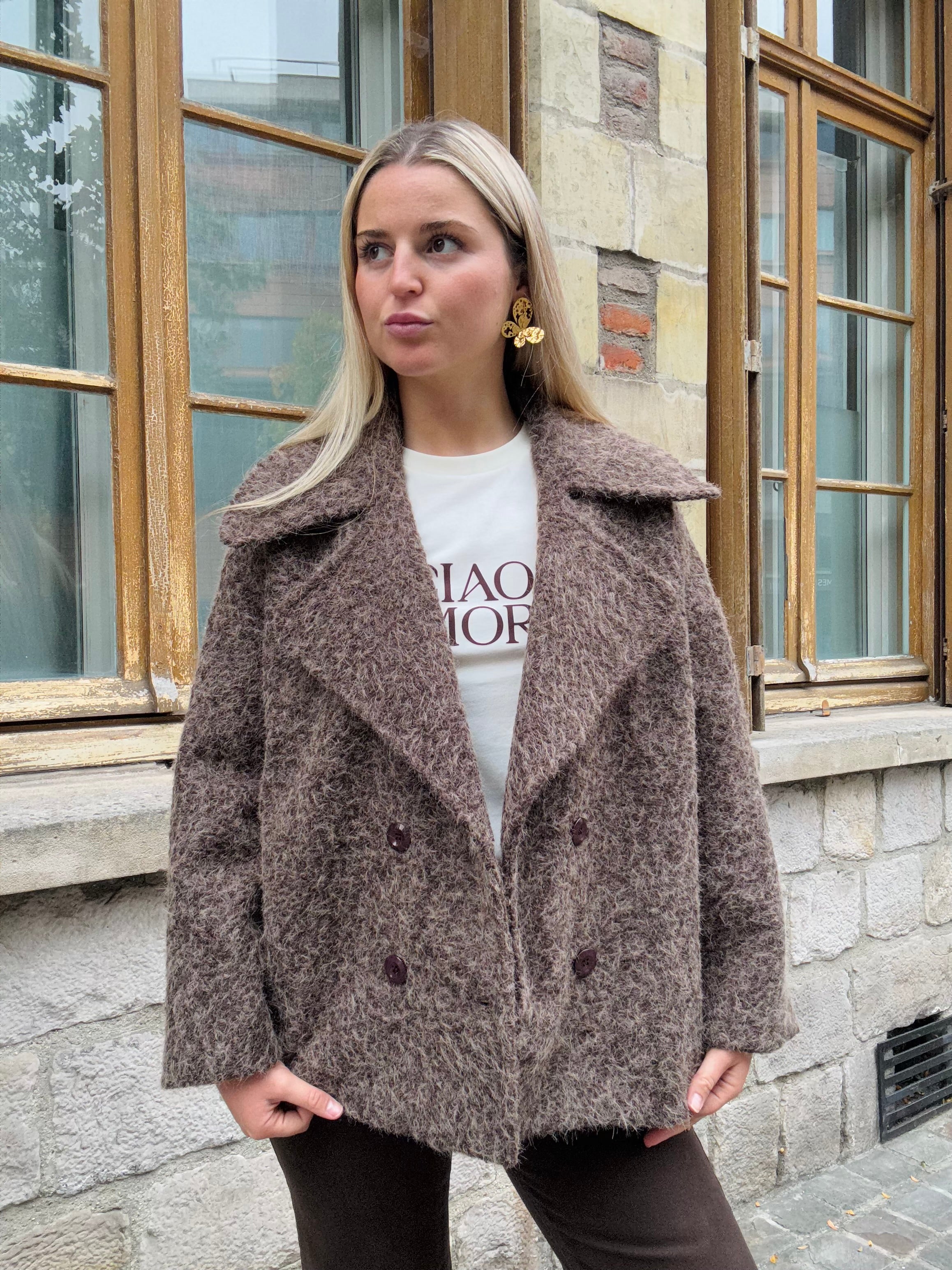 Veste Chocolat Somptueuse