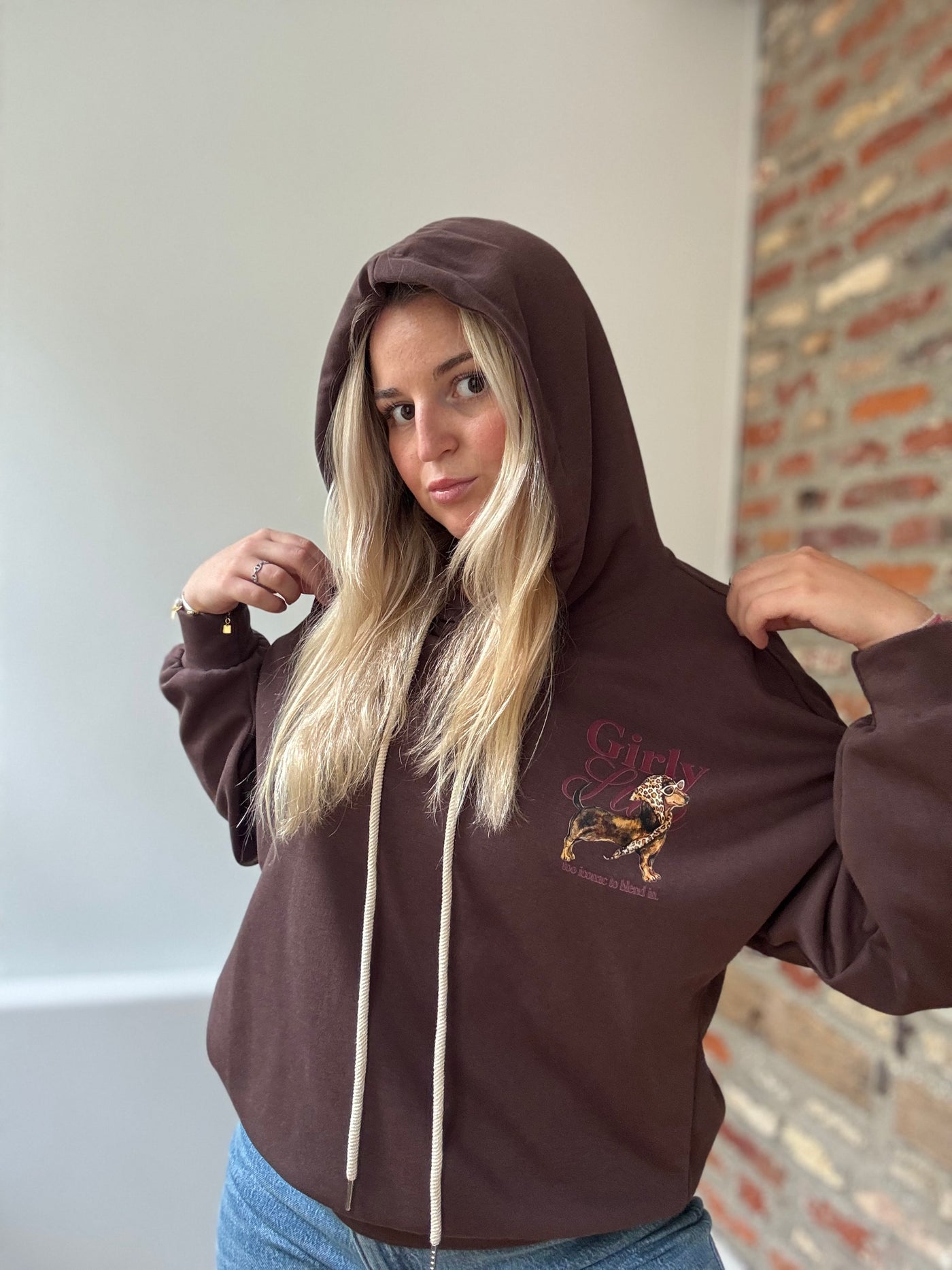 Sweat TECKEL chocolat