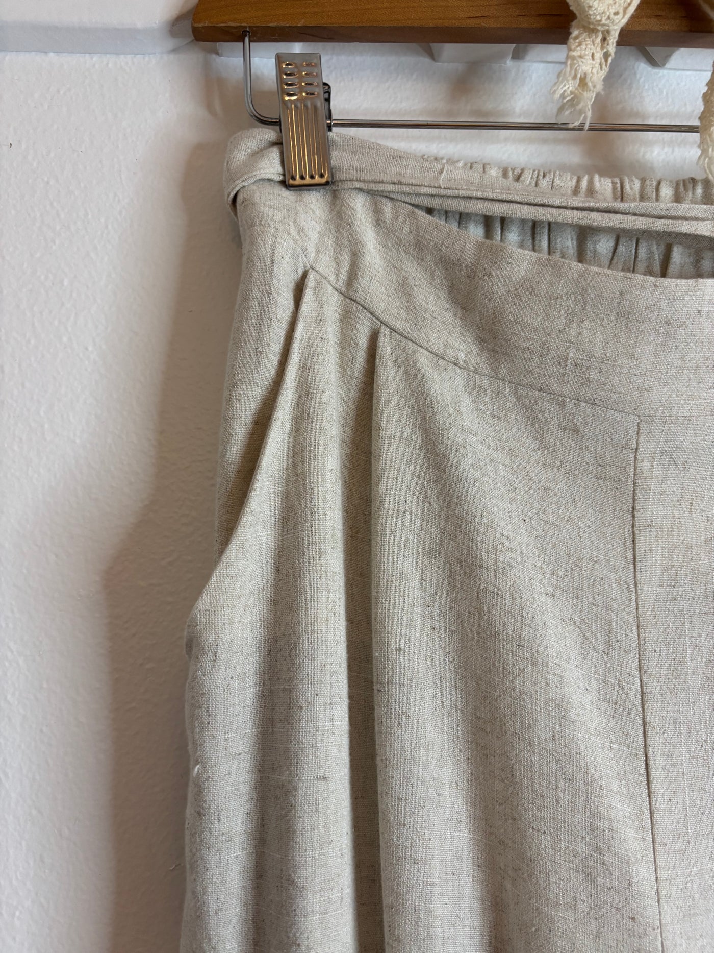 Pantalon lin mélangé
