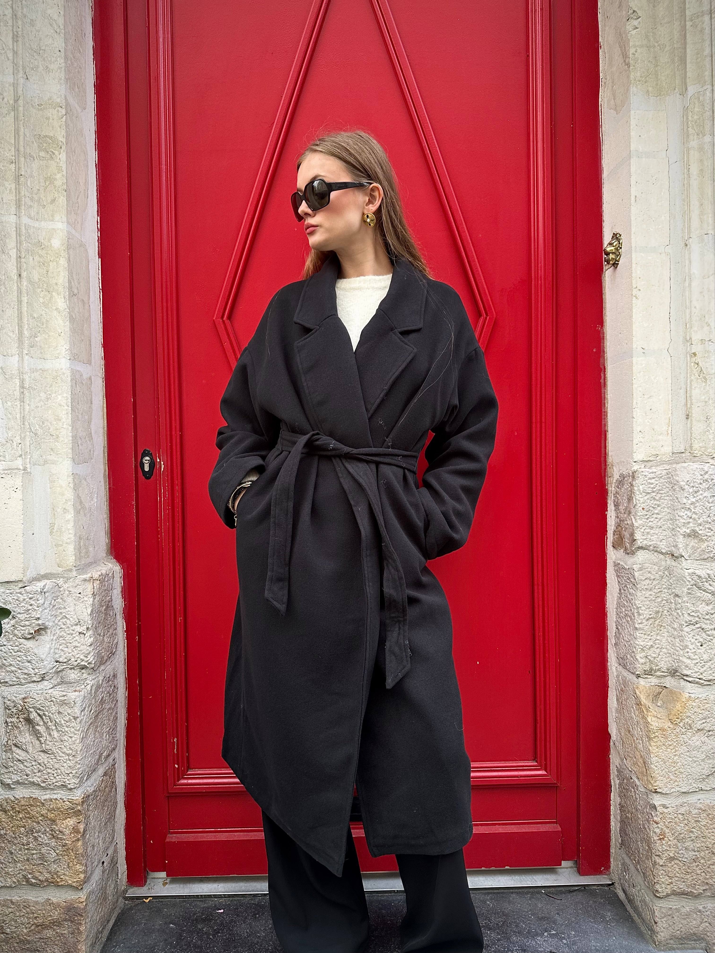 MANTEAU MAYA NOIR