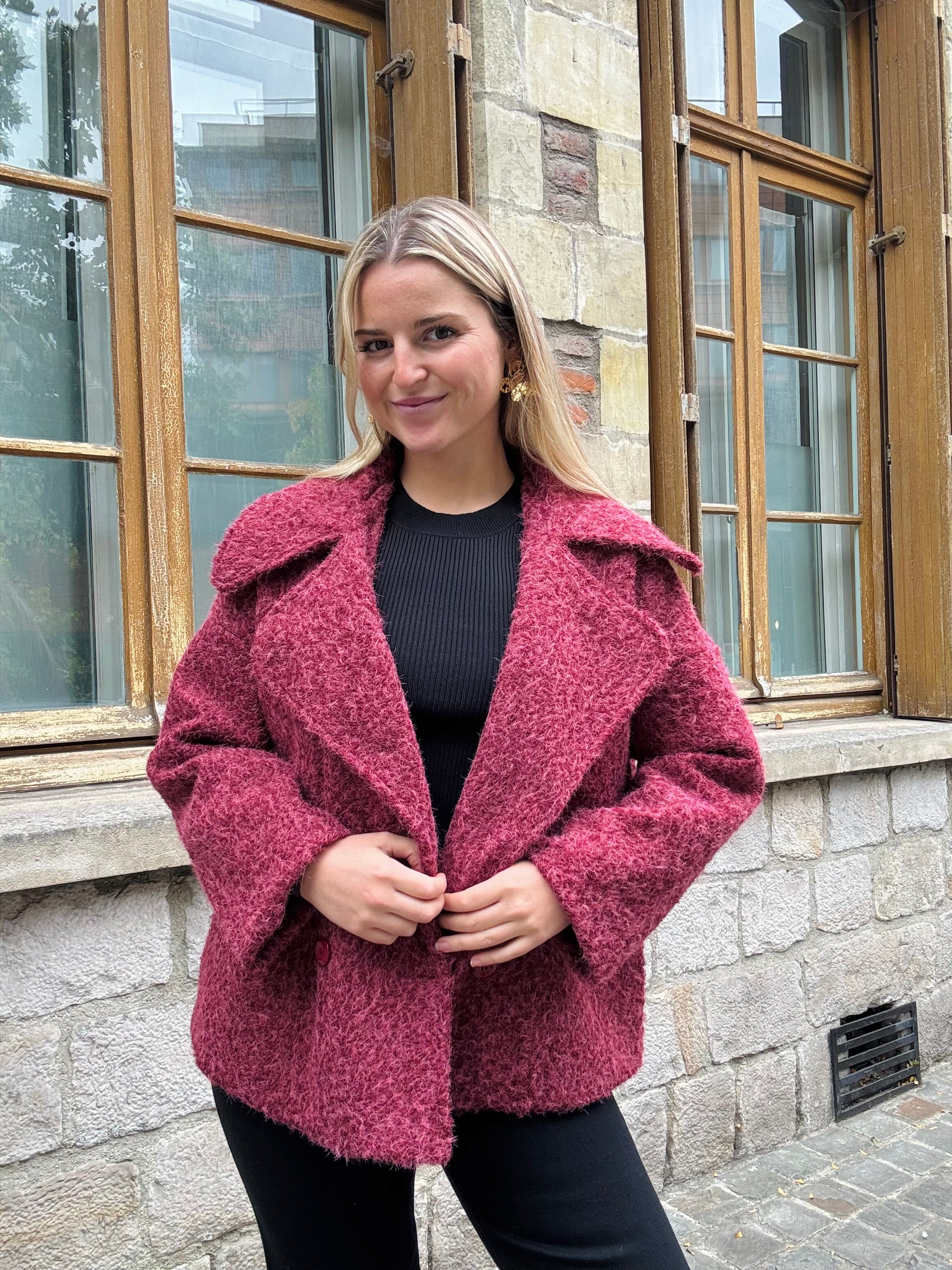 Veste Bordeaux Somptueuse