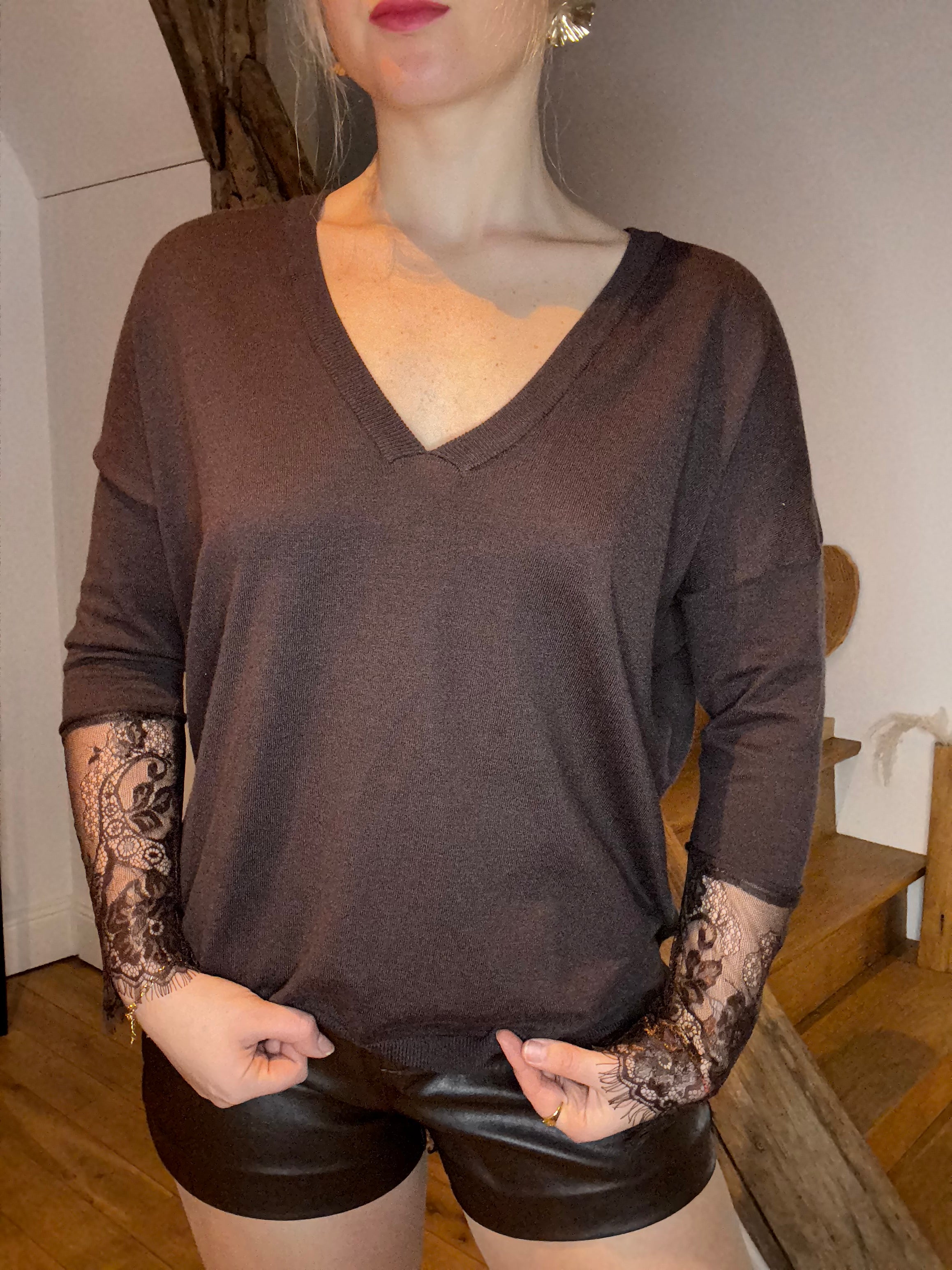 Pull chocolat raffiné