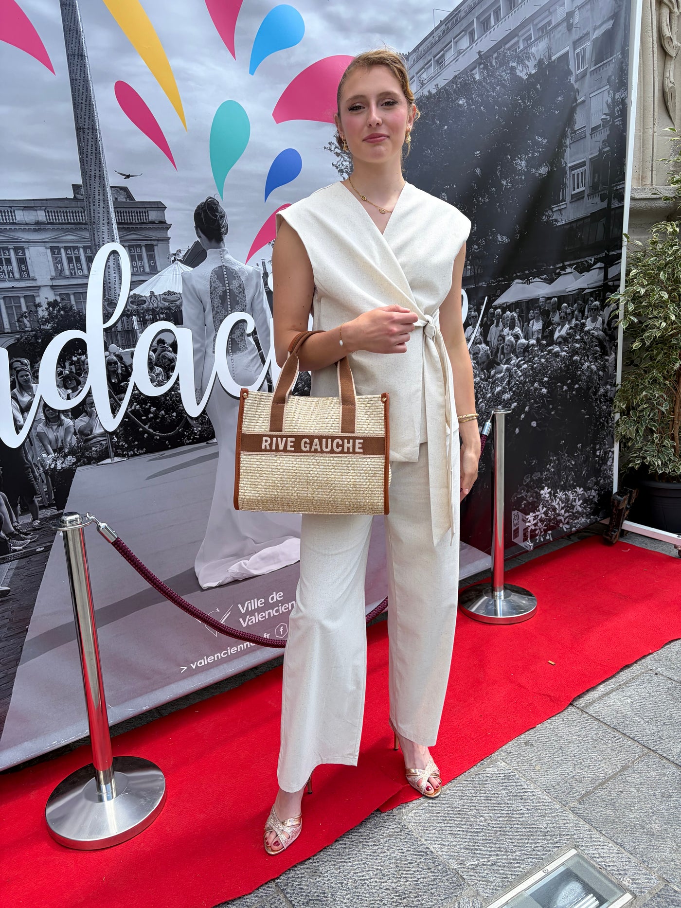 Veste croisée beige