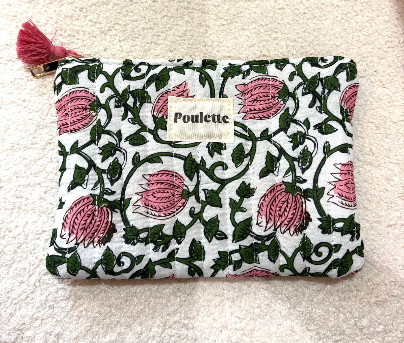 Pochette fleurs poulette