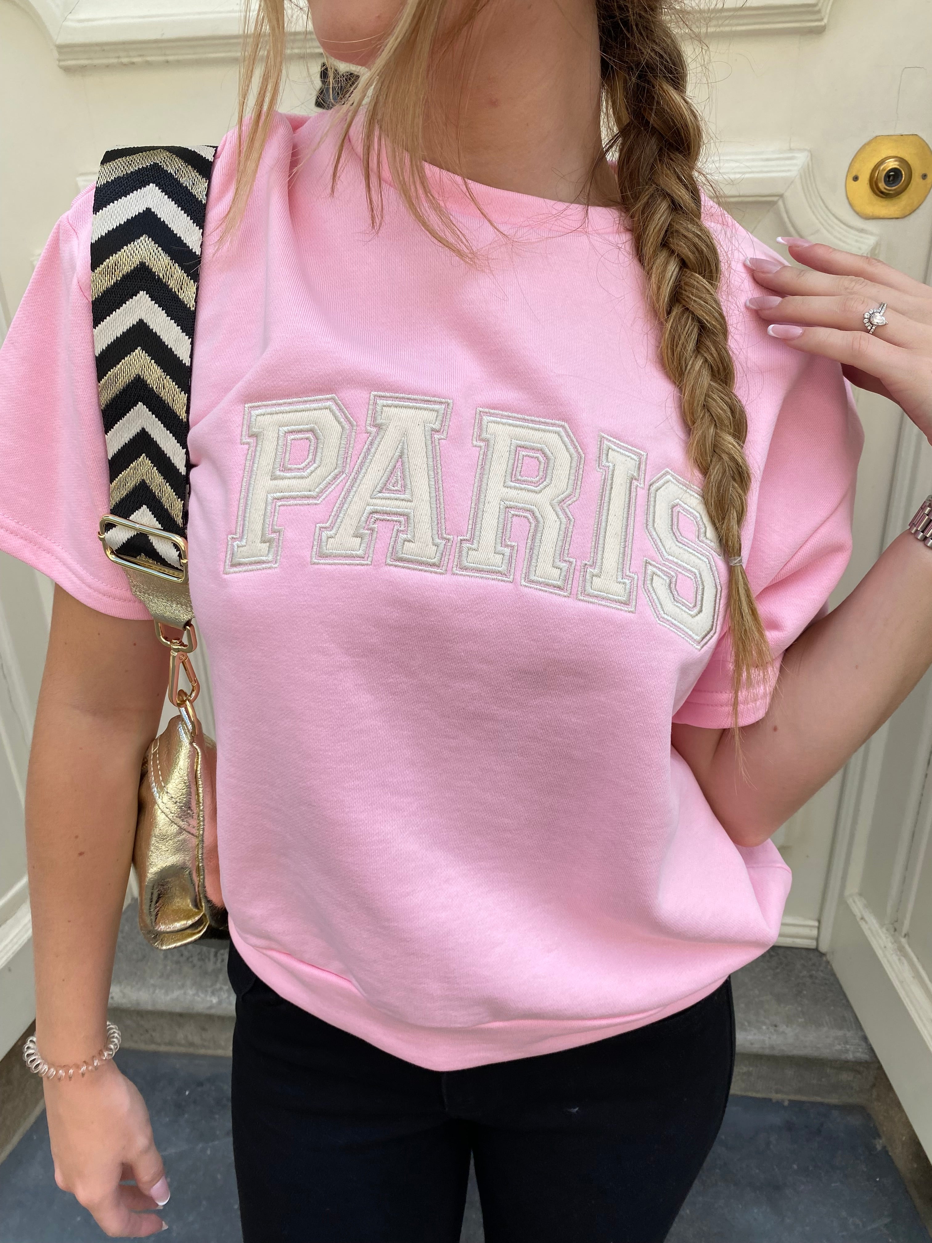 T-shirt rose PARIS