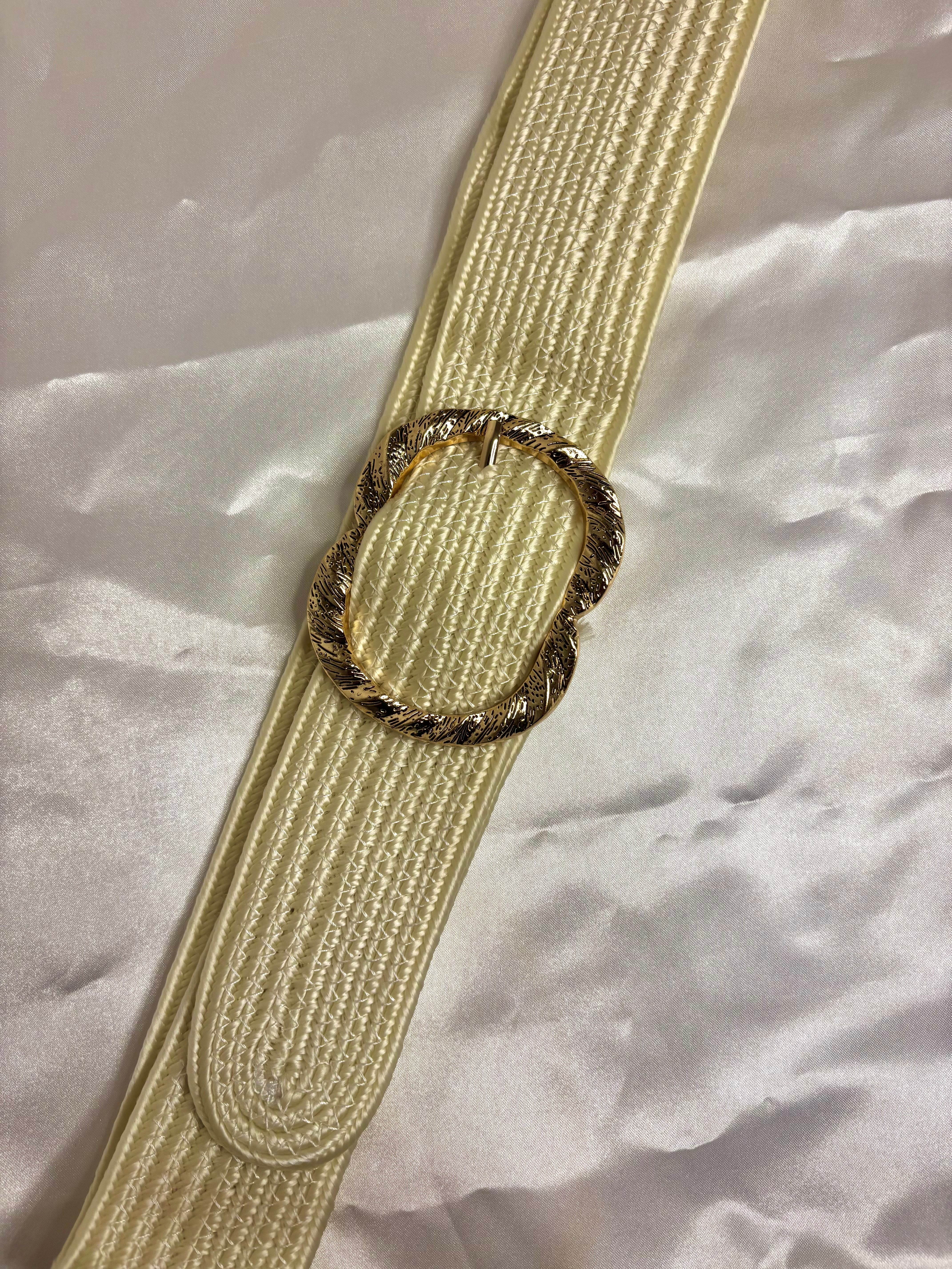 CEINTURE MAELLE TRESSÉ BEIGE