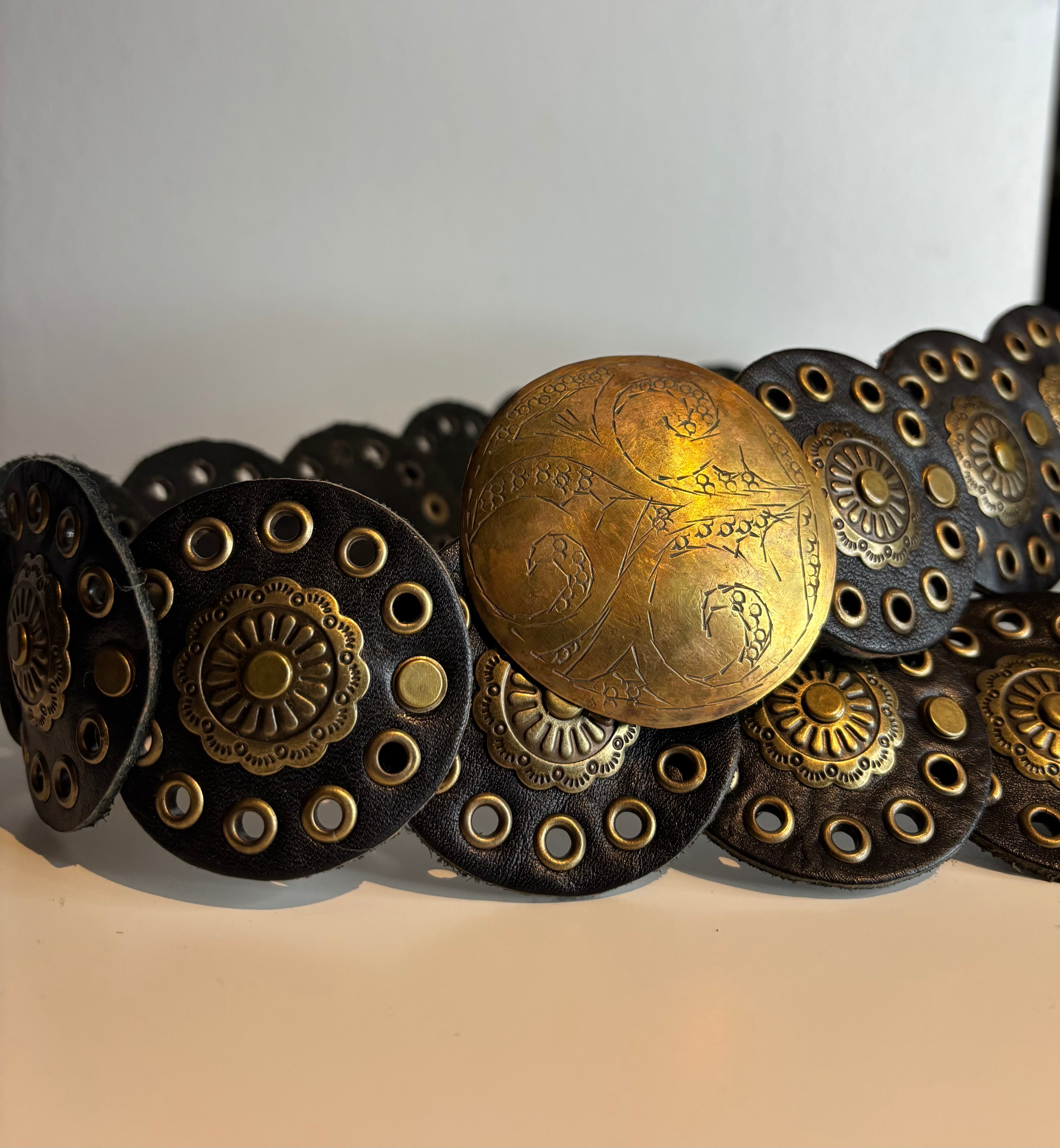 Ceinture en cuir noire