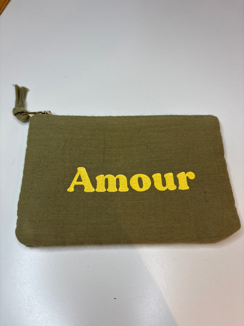 Pochette verte amour