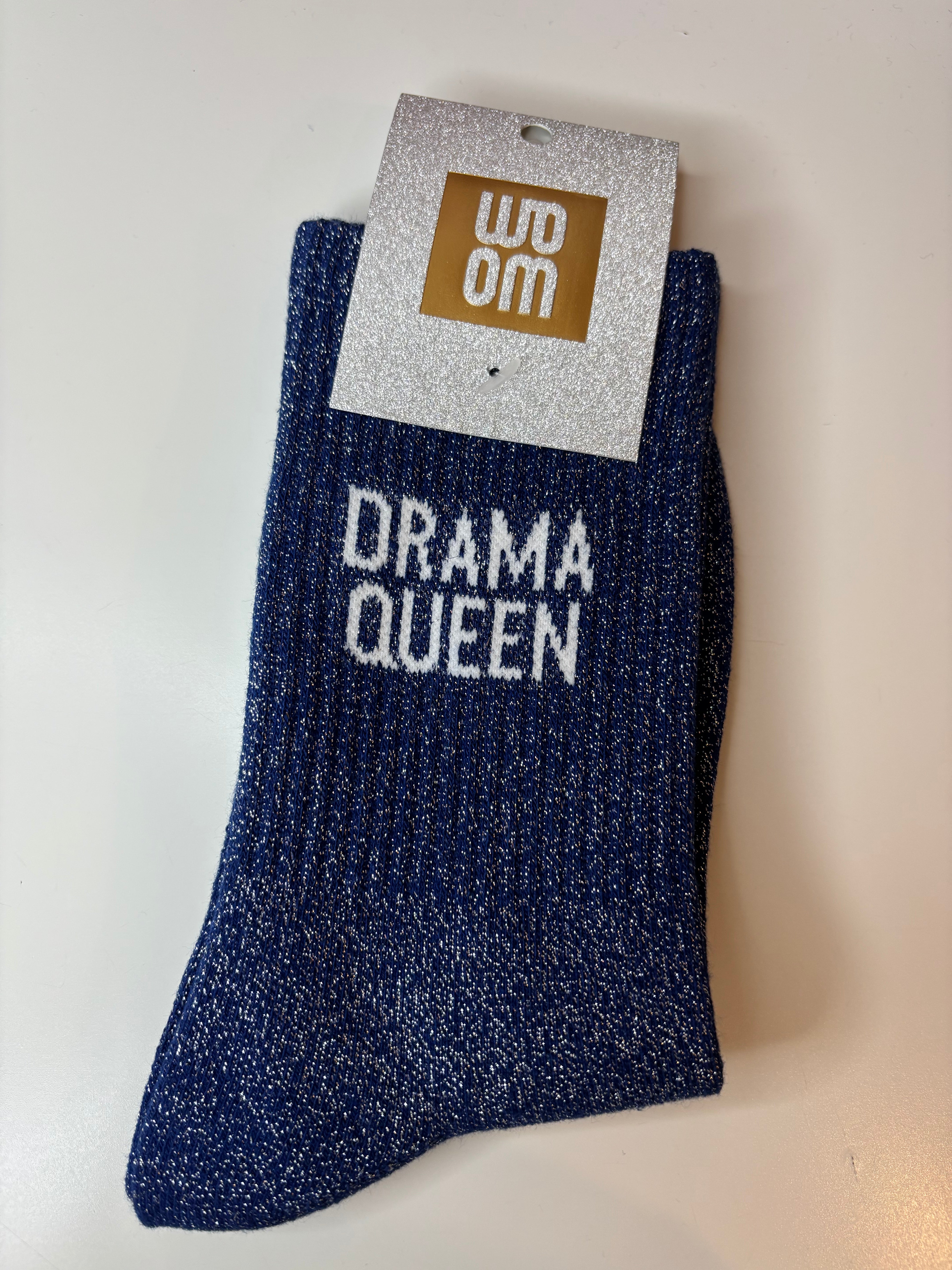 Chaussettes à paillettes bleues - DRAMA QUEEN
