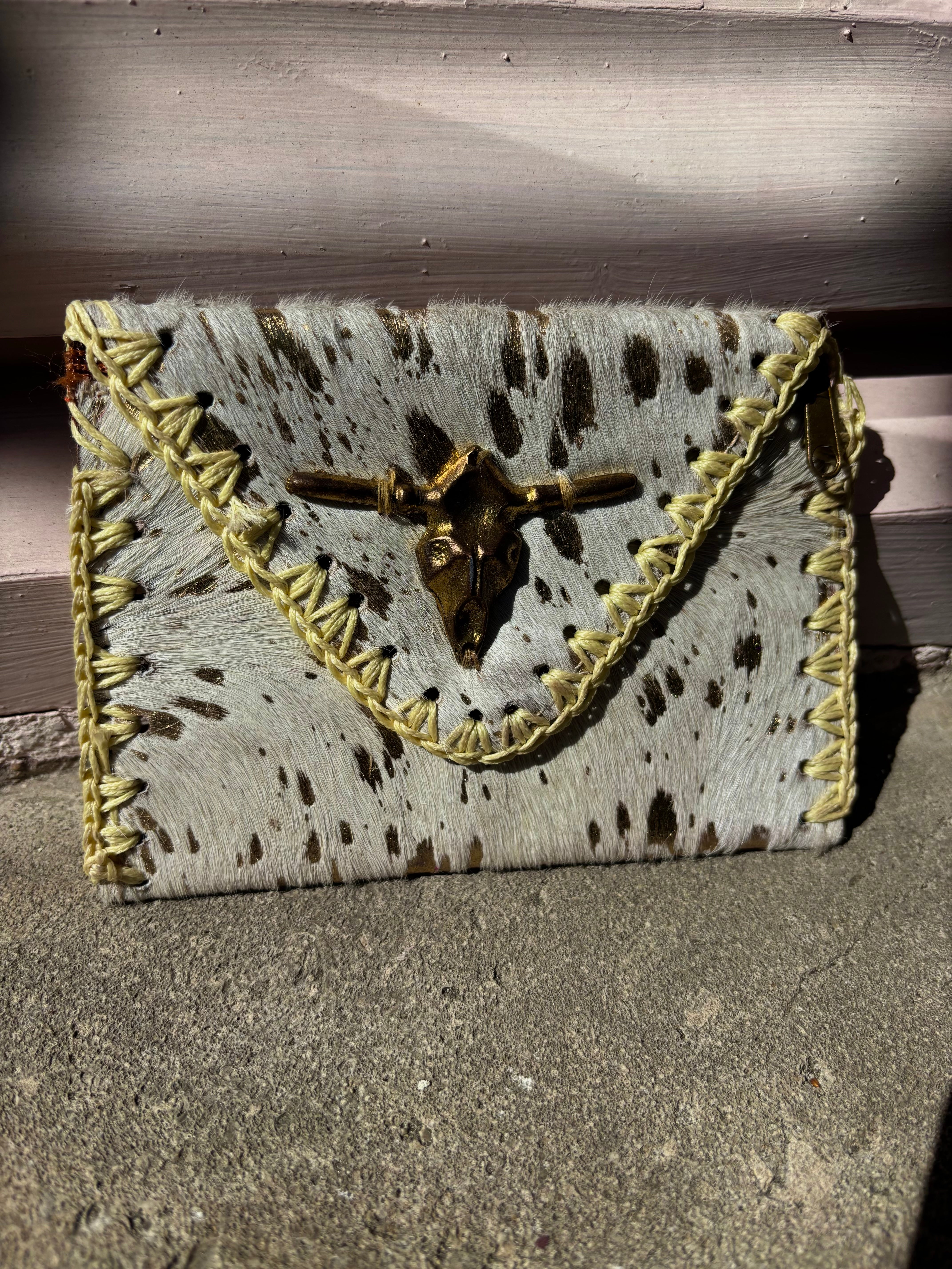 Porte monnaie à zip blanc