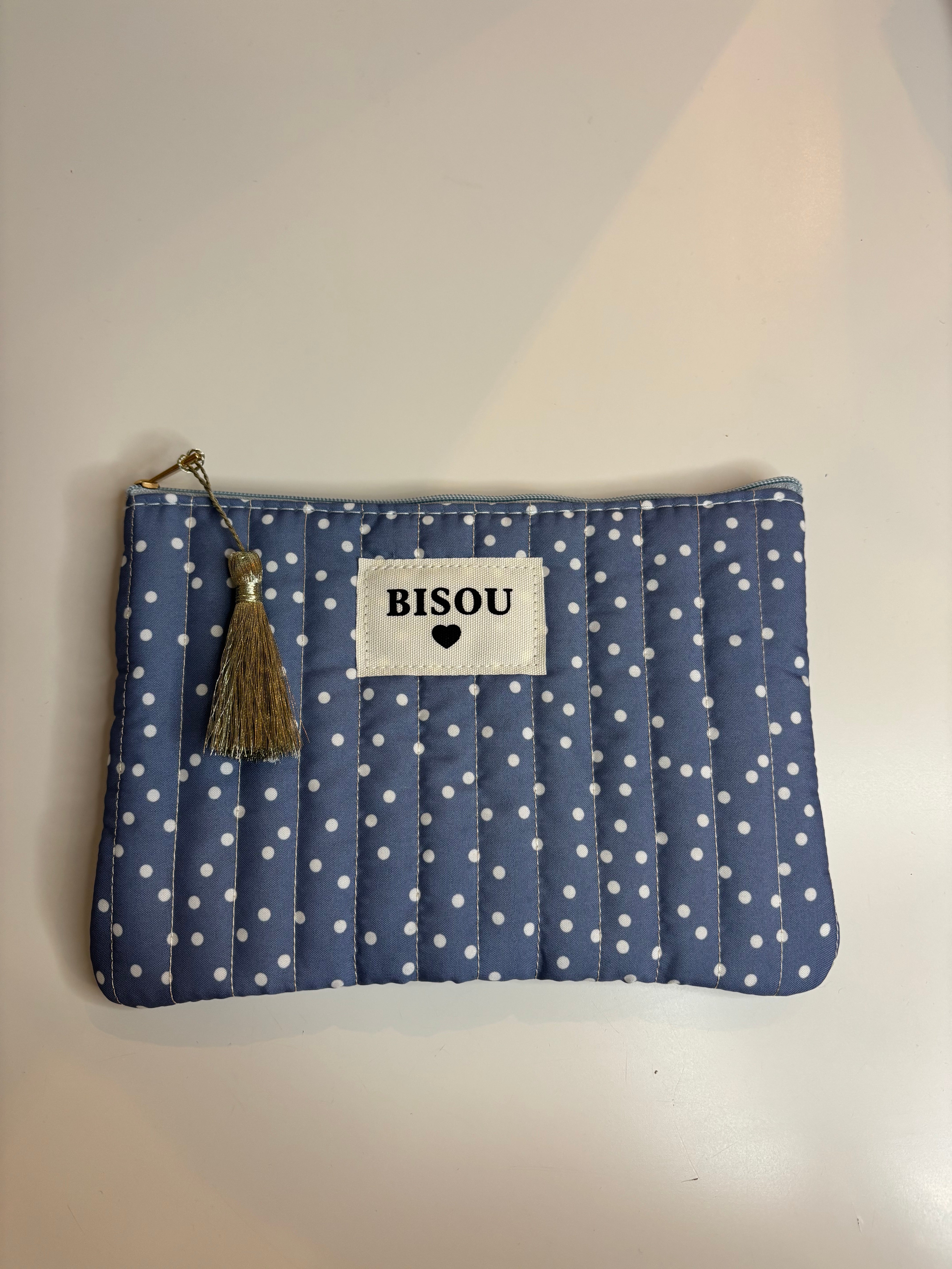 Pochette bleue Bisou