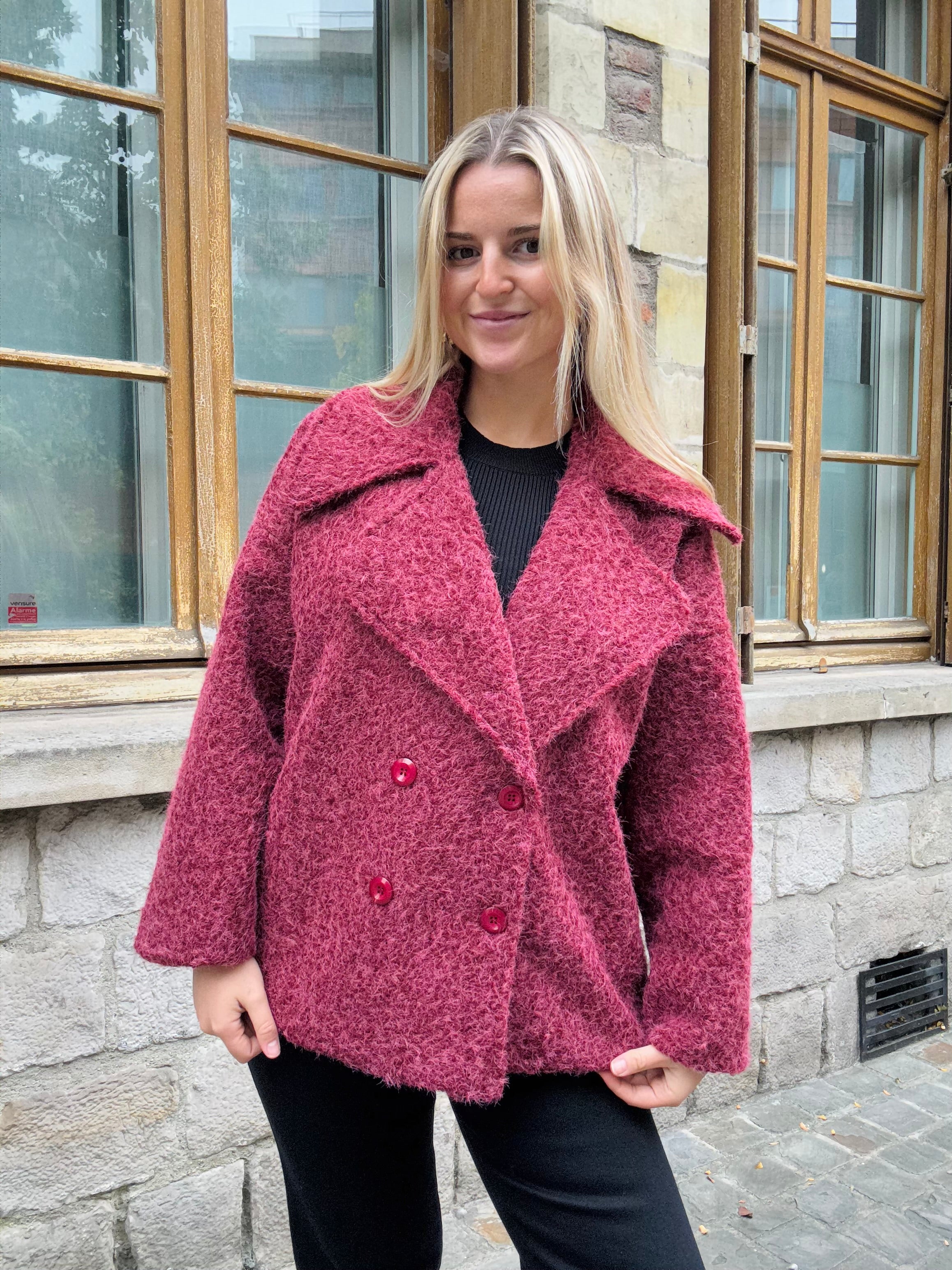 Veste Bordeaux Somptueuse