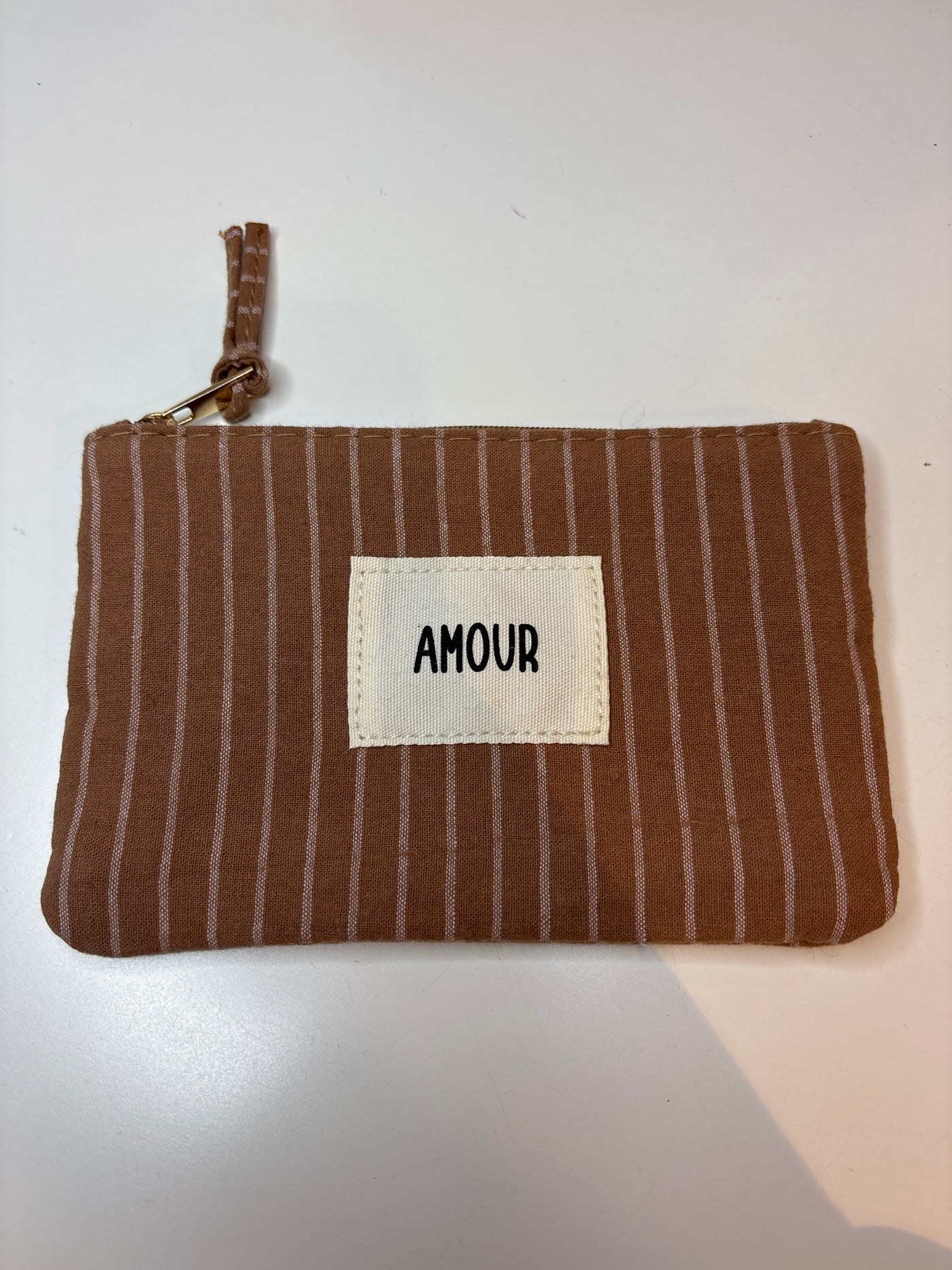 Pochette marron amour