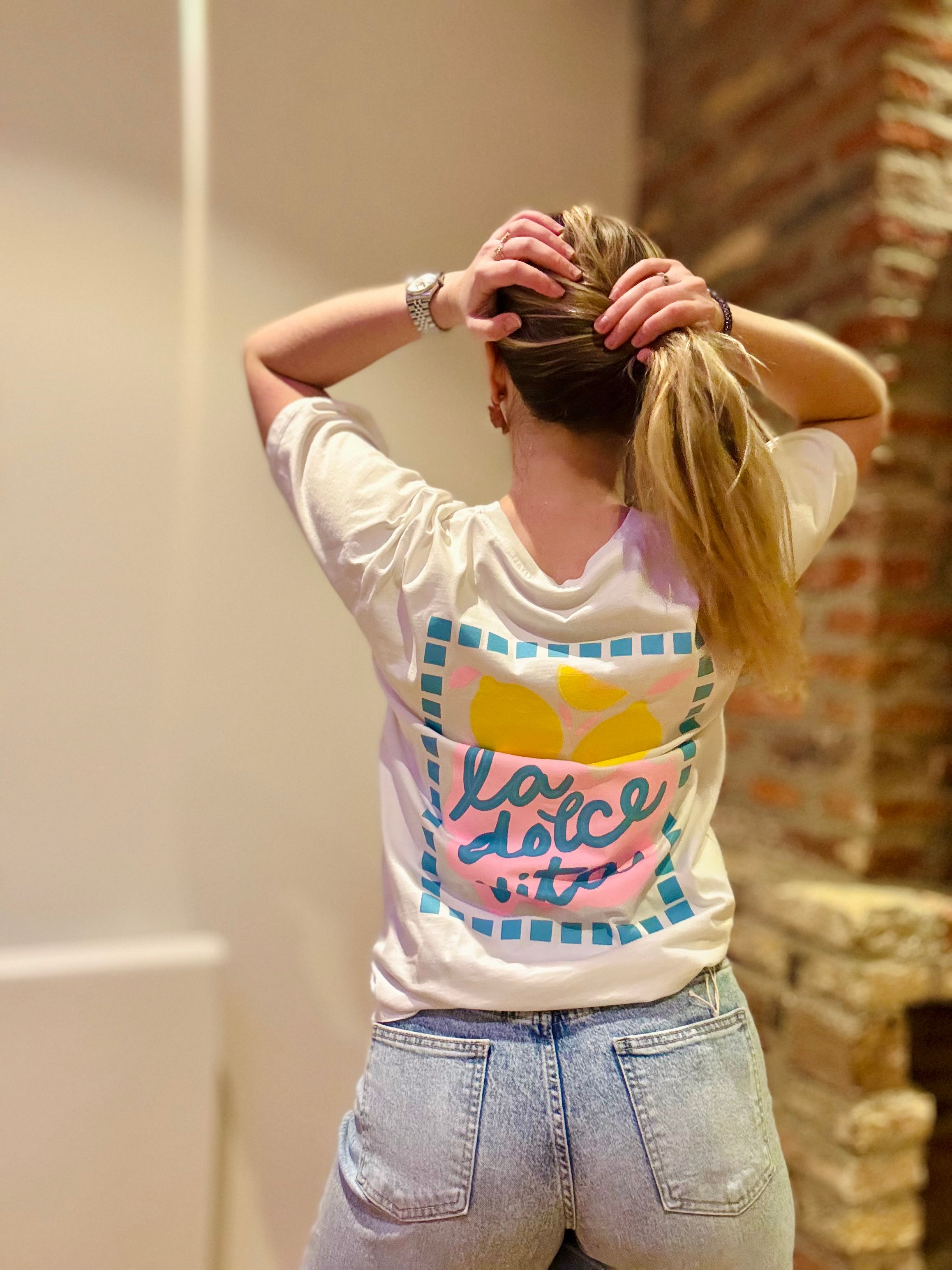 T-shirt blanc Dolce Vita