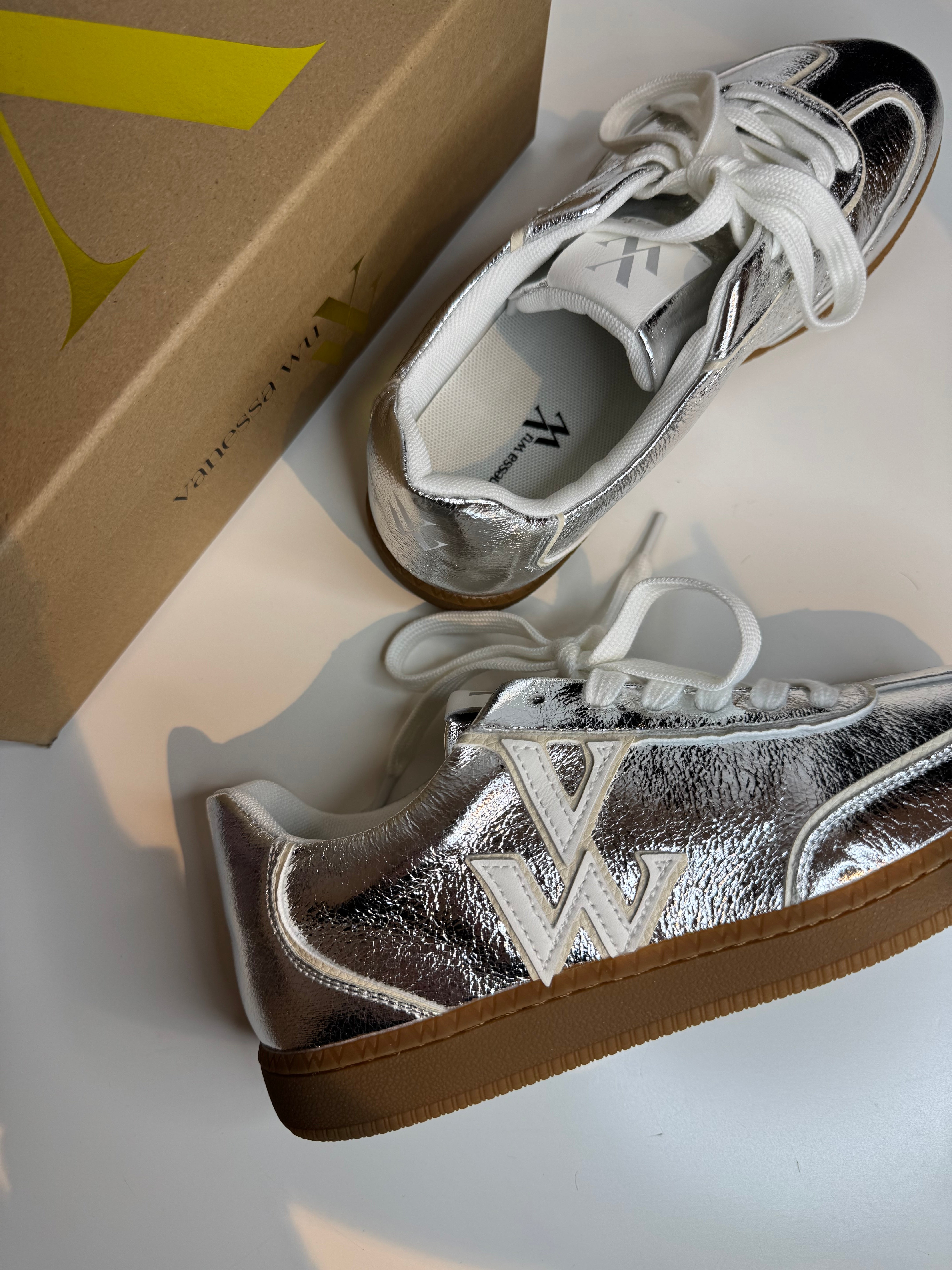 Baskets argentées SARAH Vanessa Wu