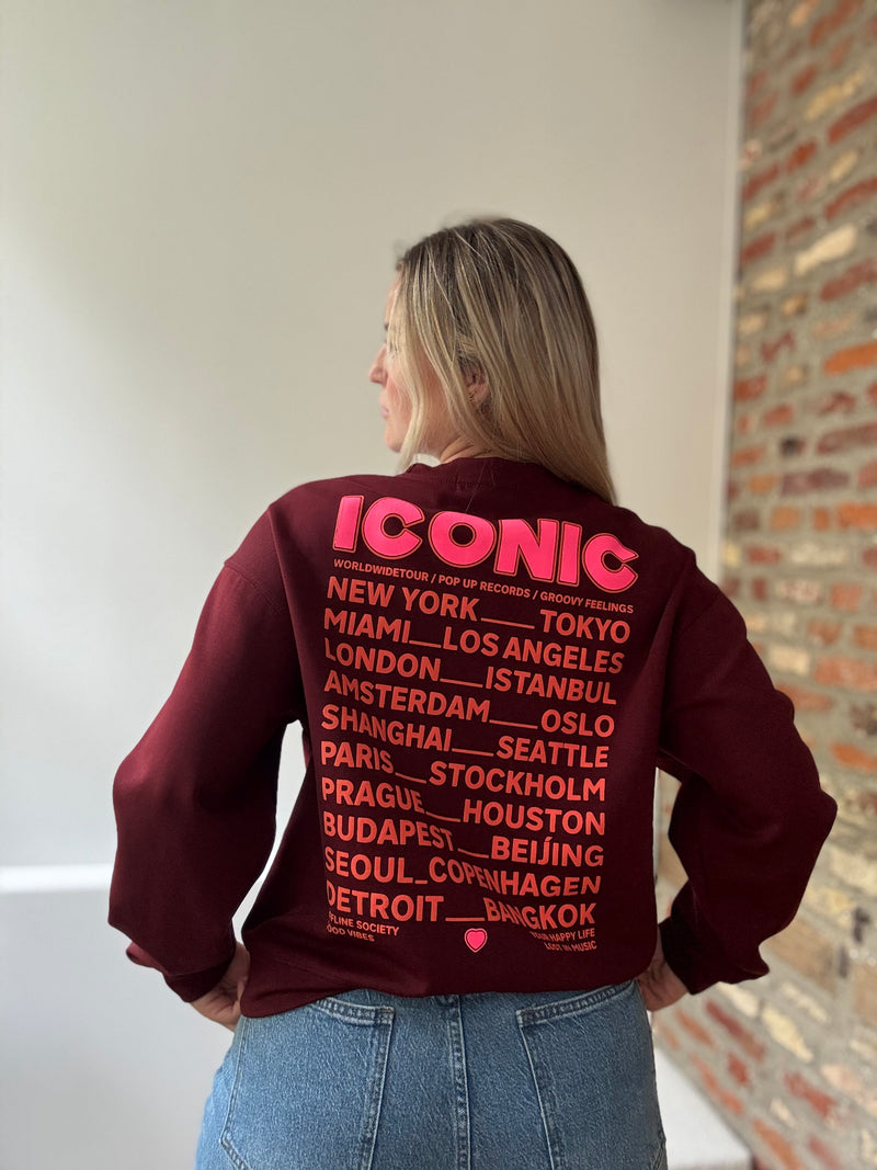 Sweat ICONIC Bordeaux