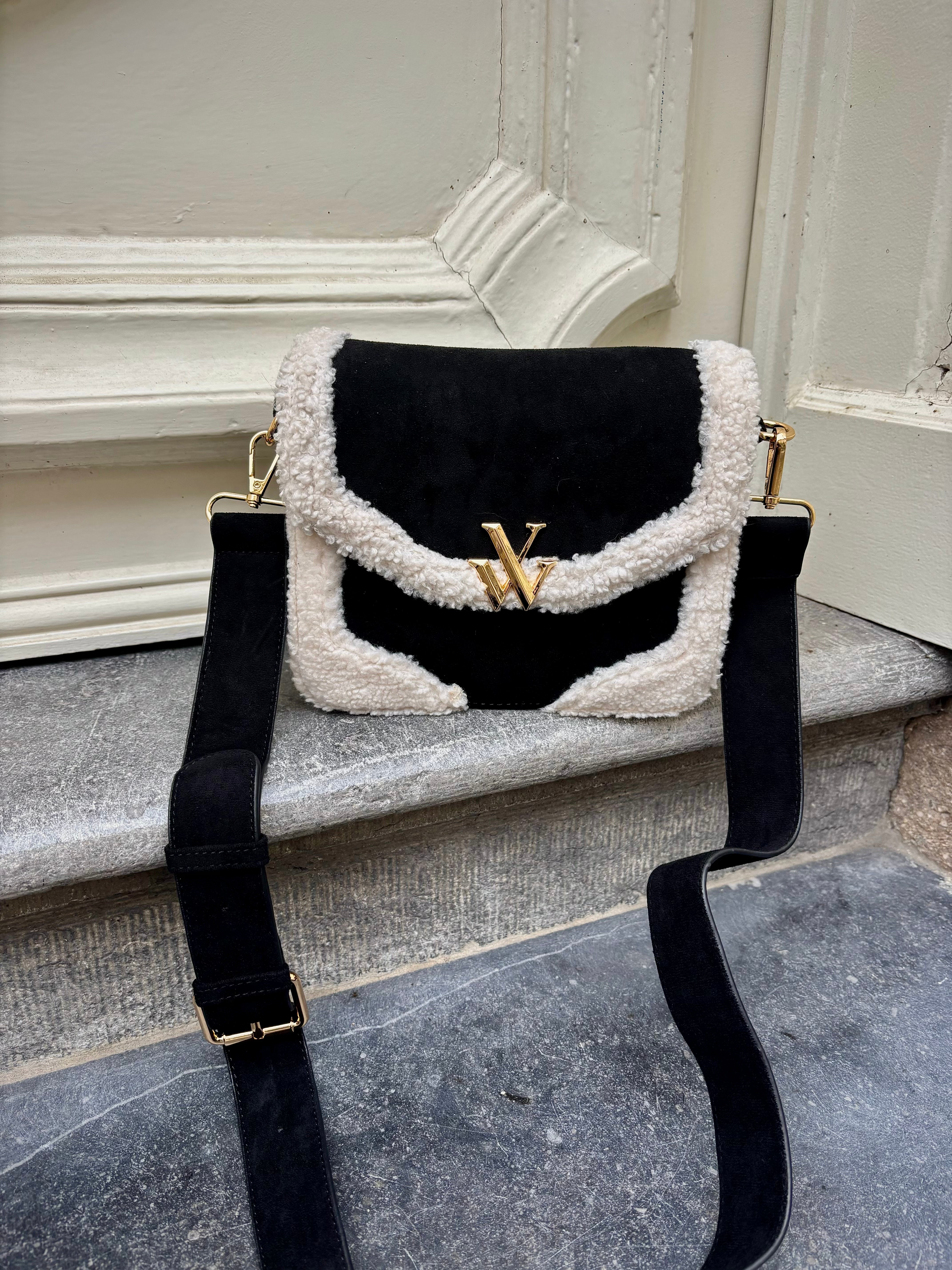 Sac Evelyn noir et blanc Vanessa Wu