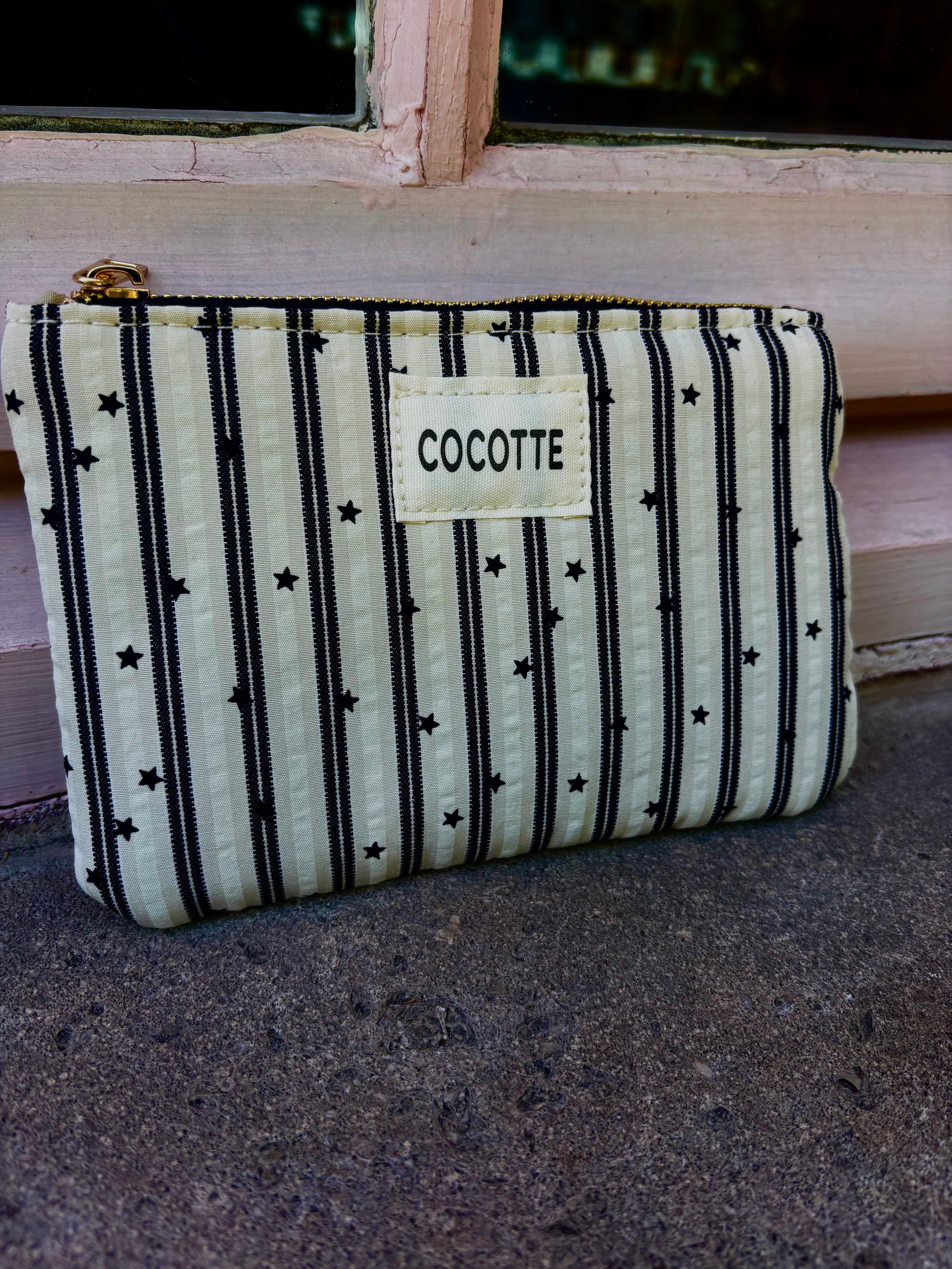 Pochette en coton à rayures avec des étoiles