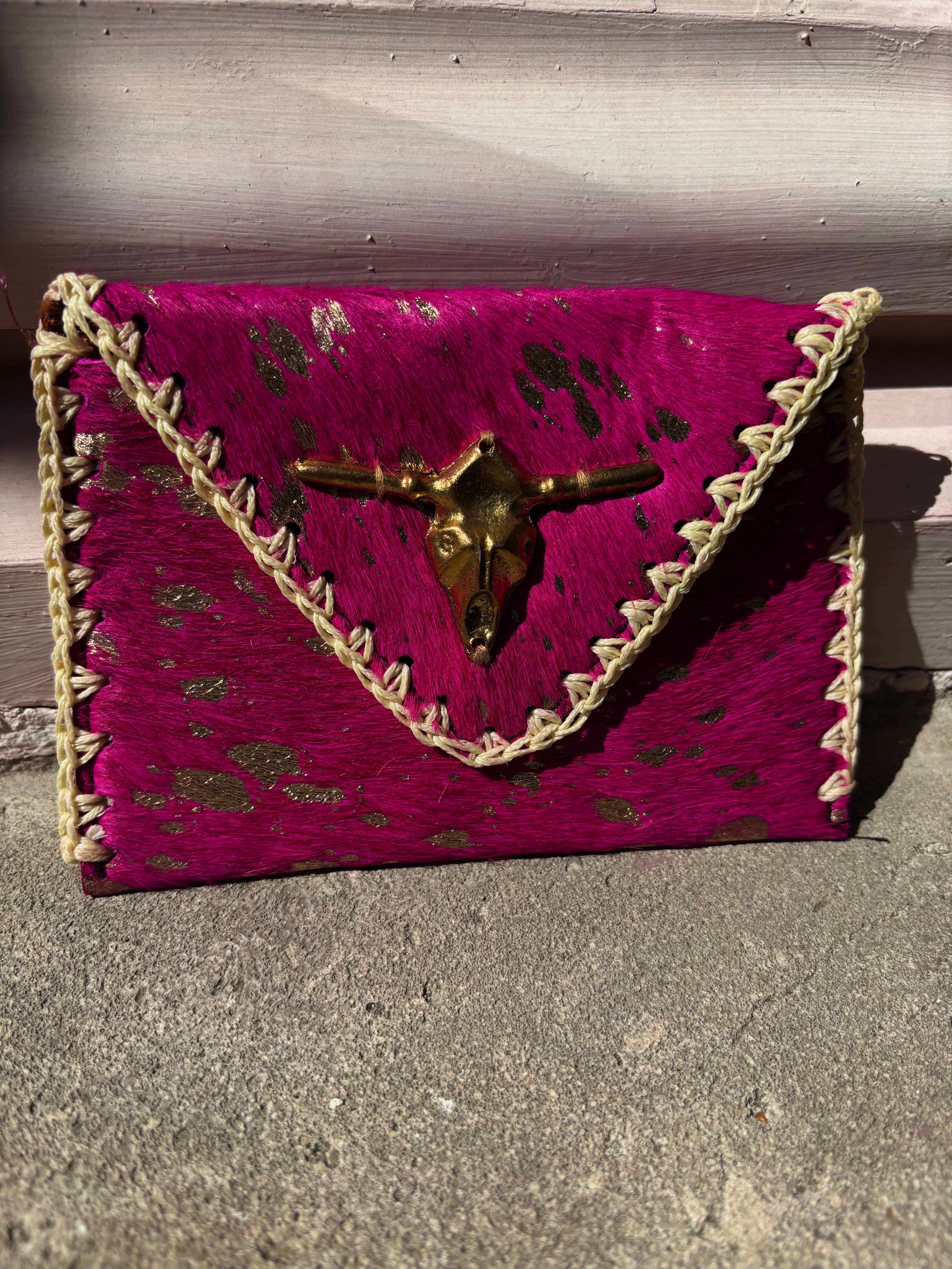 Porte monnaie à zip rose