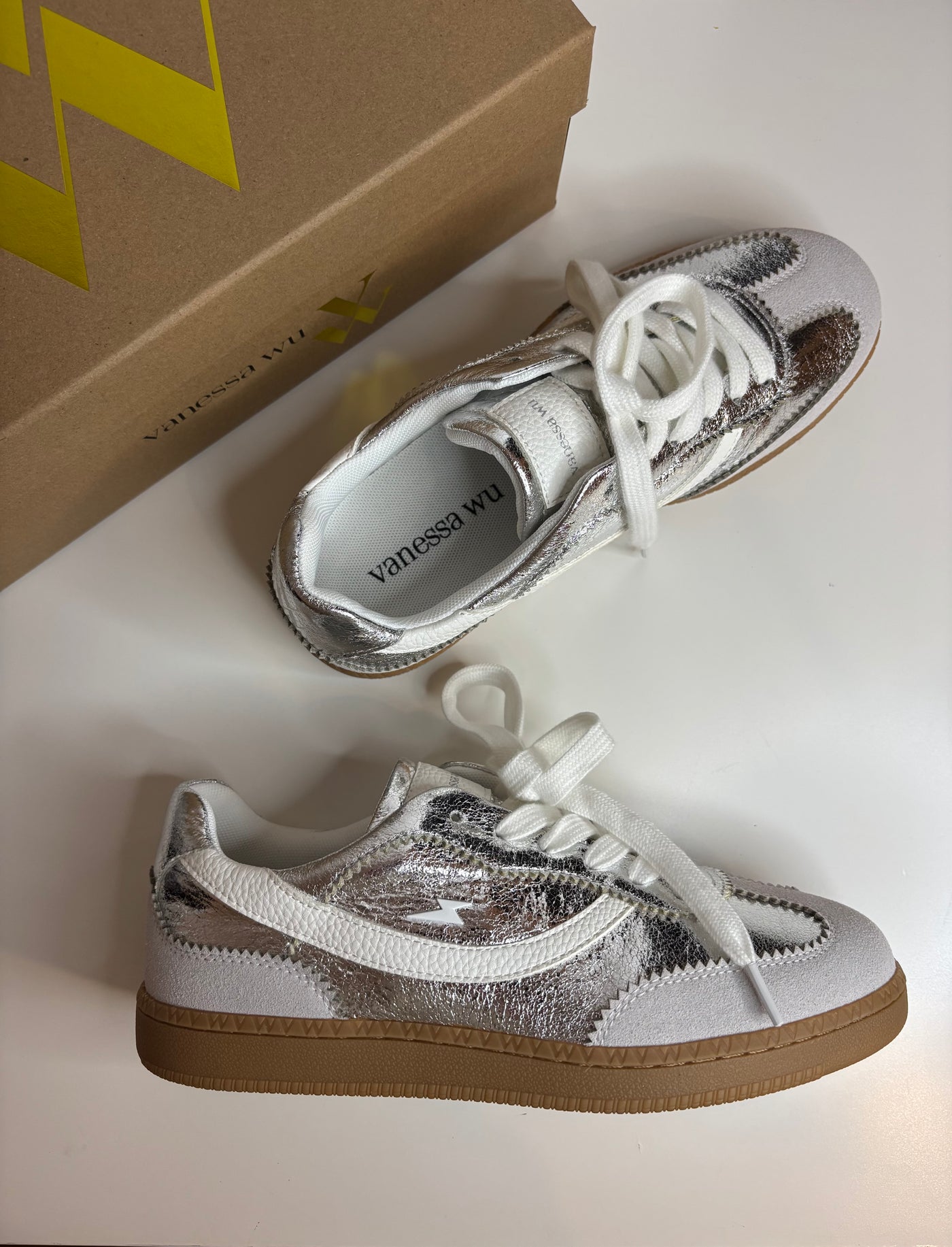 Baskets argentées AURA Vanessa Wu