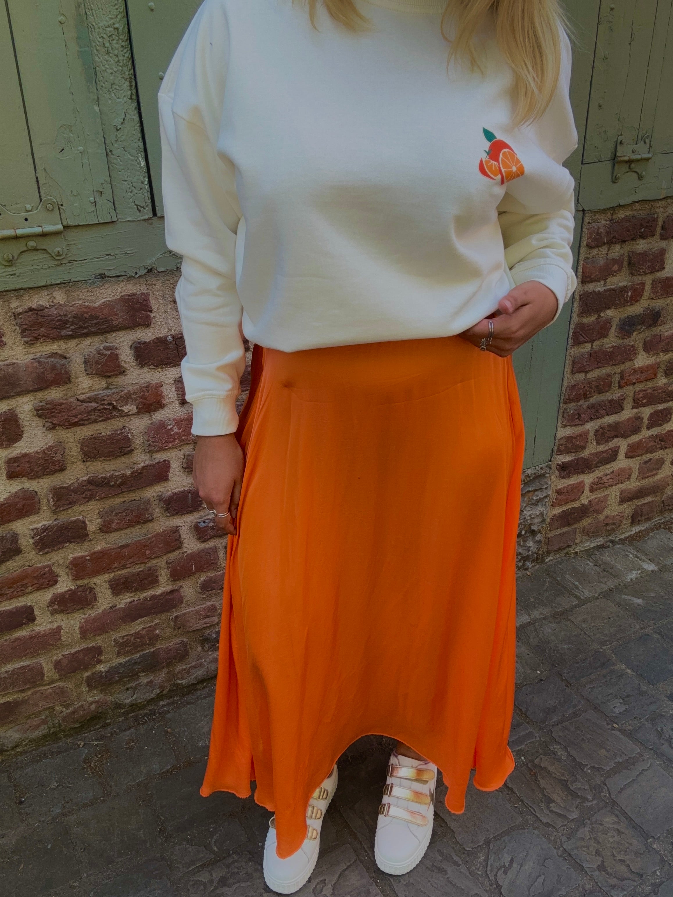 Jupe Orange Somptueuse