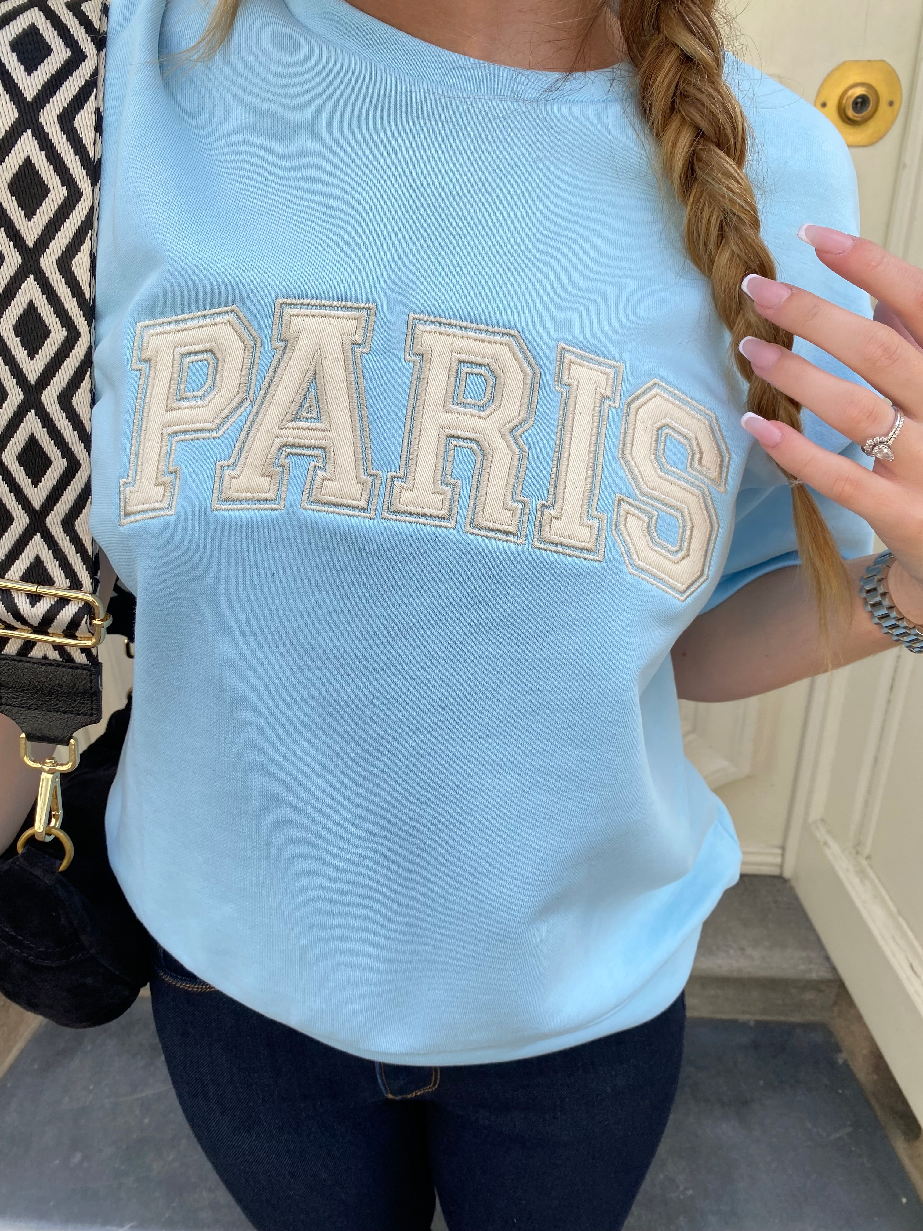 T-shirt bleu PARIS